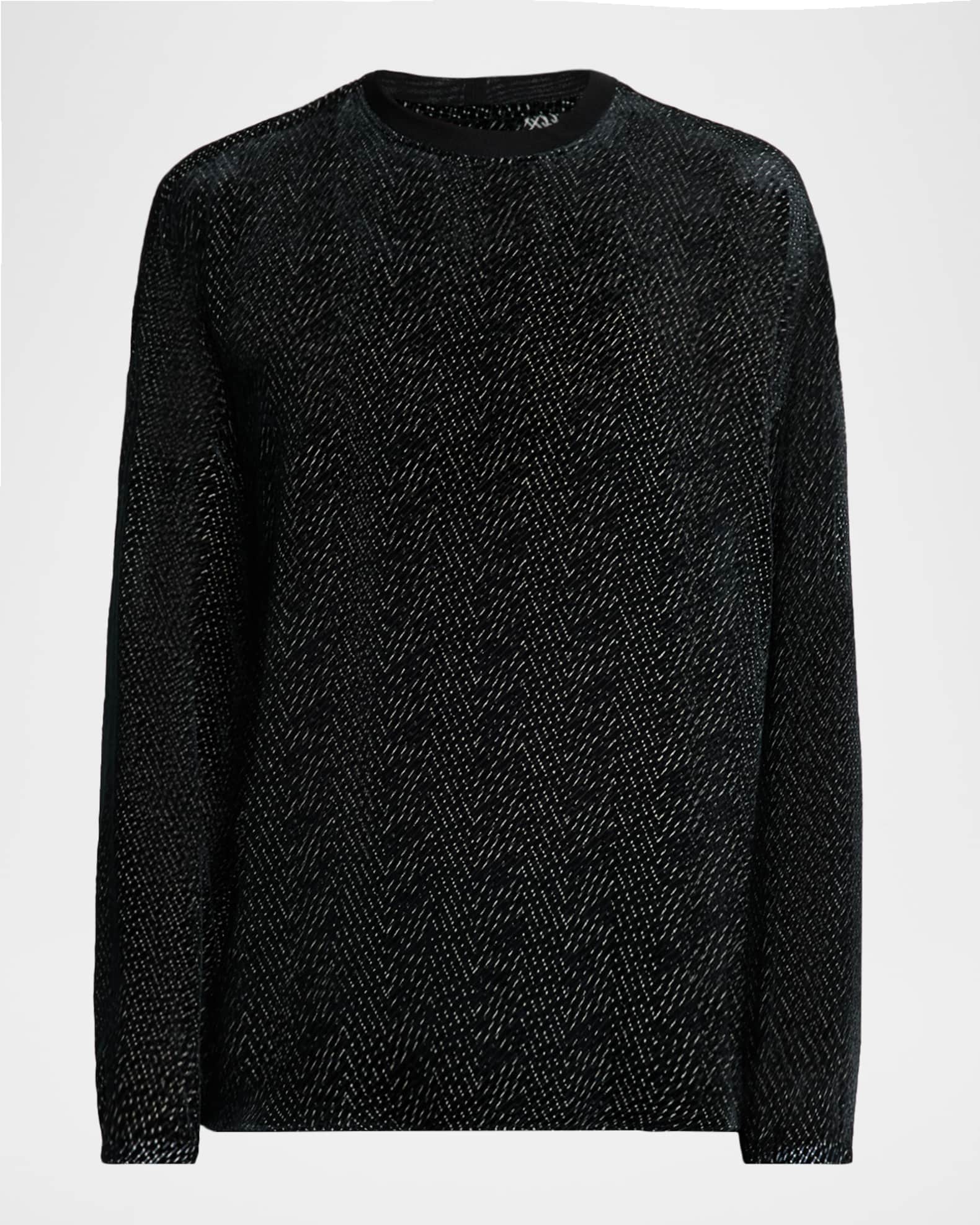 ARMANI COLLEZIONI ブラックシースルーシャツ 42 シルク s-l400.jpg