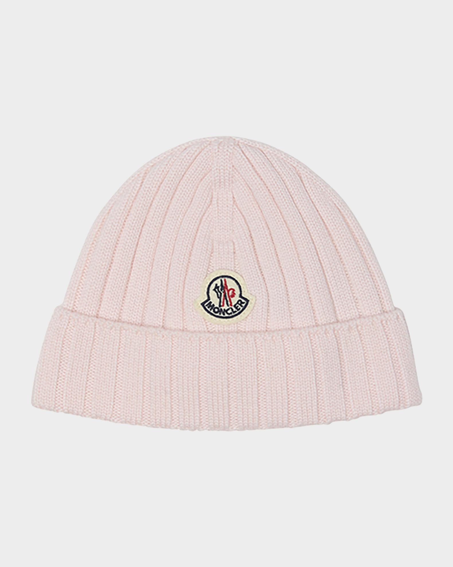 Moncler Logo Rib Virgin Wool Beanie Moncler - Ribbed-knit virgin wool beanie Moncler main image 2