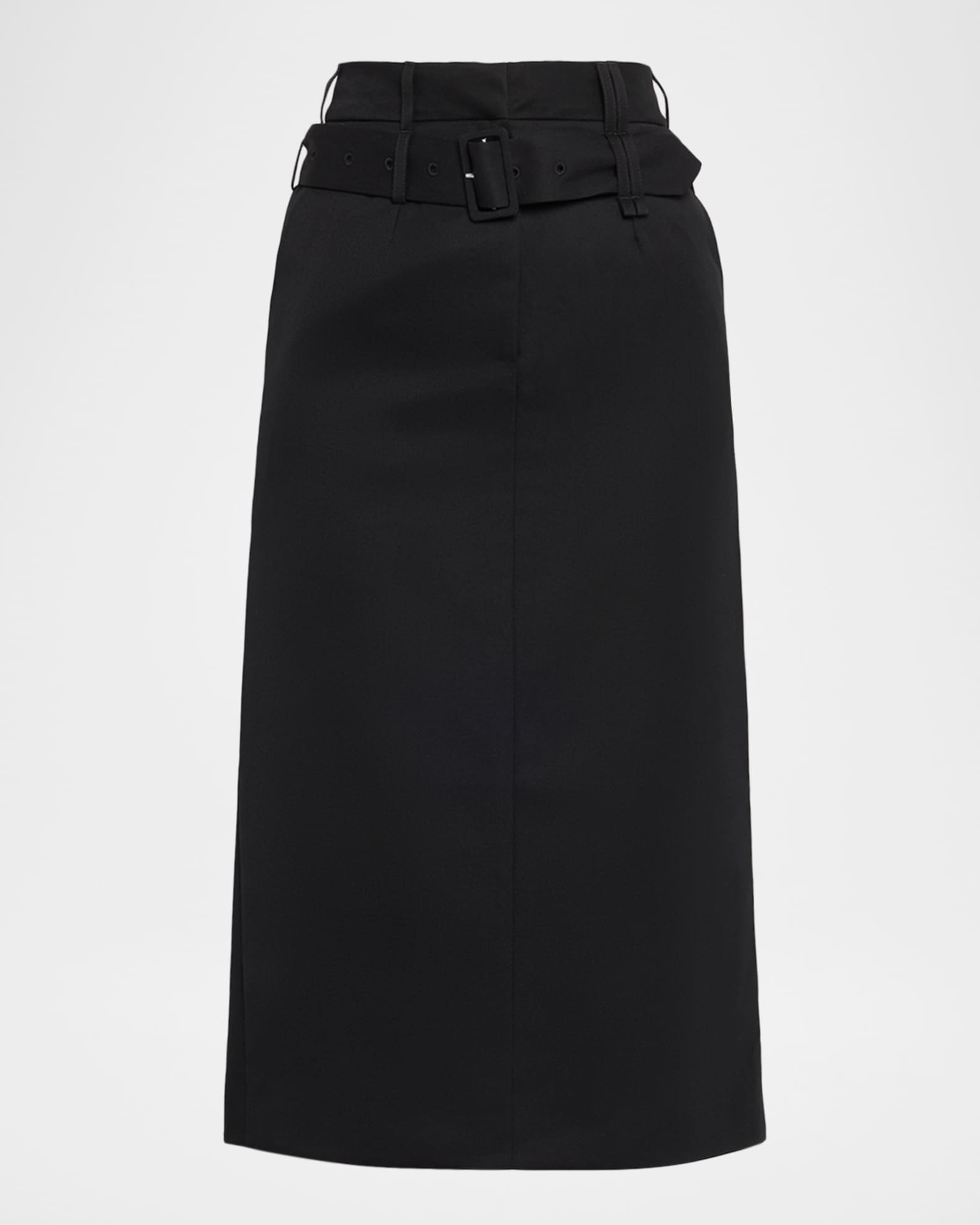 Simone Rocha Belted Kickback Midi Skirt | Neiman Marcus