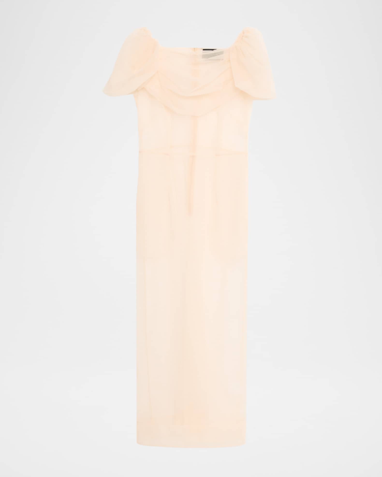 Simone Rocha Sheer Sculpted Gathered Bust Dress | Neiman Marcus