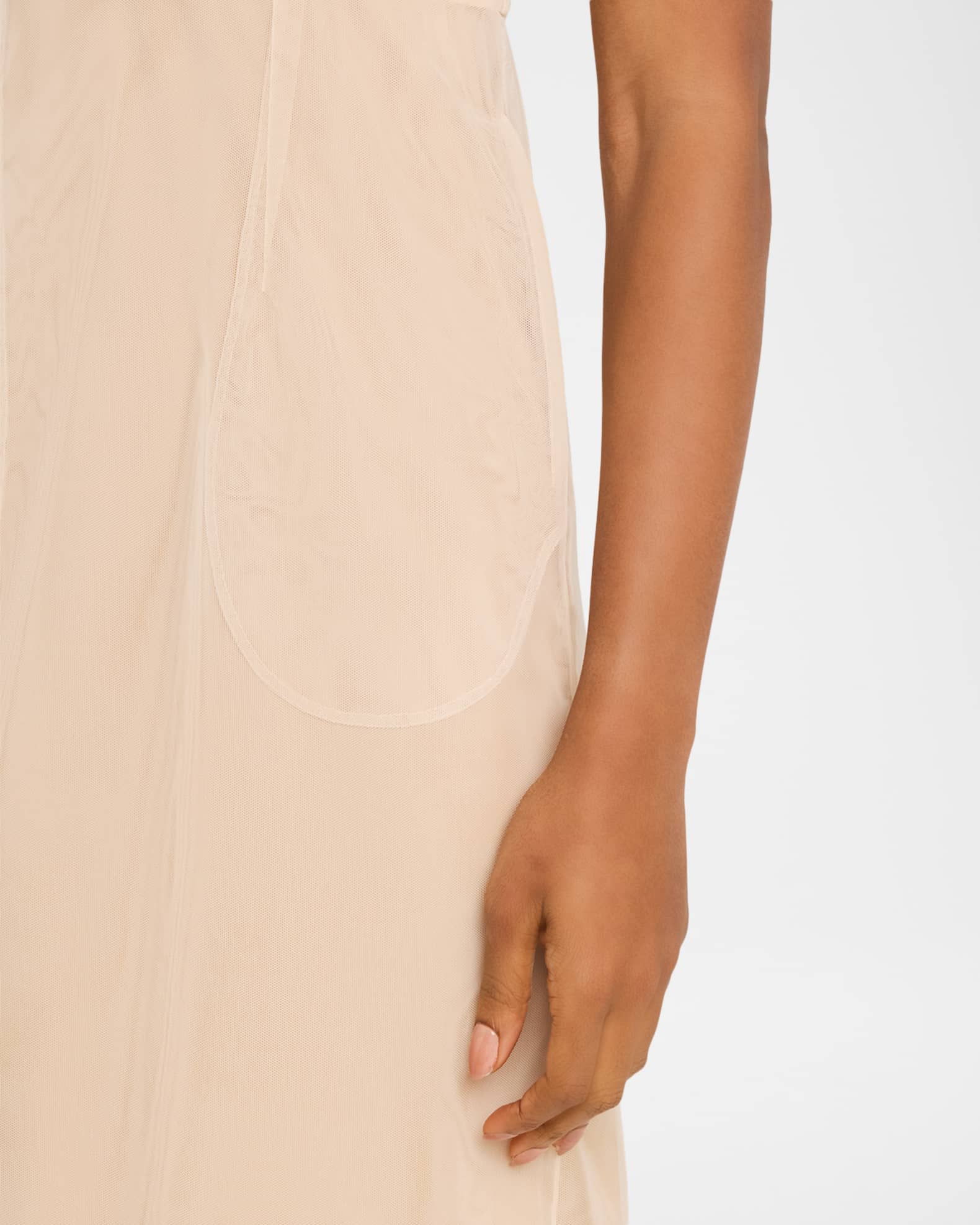 Simone Rocha Sheer Sculpted Gathered Bust Dress | Neiman Marcus