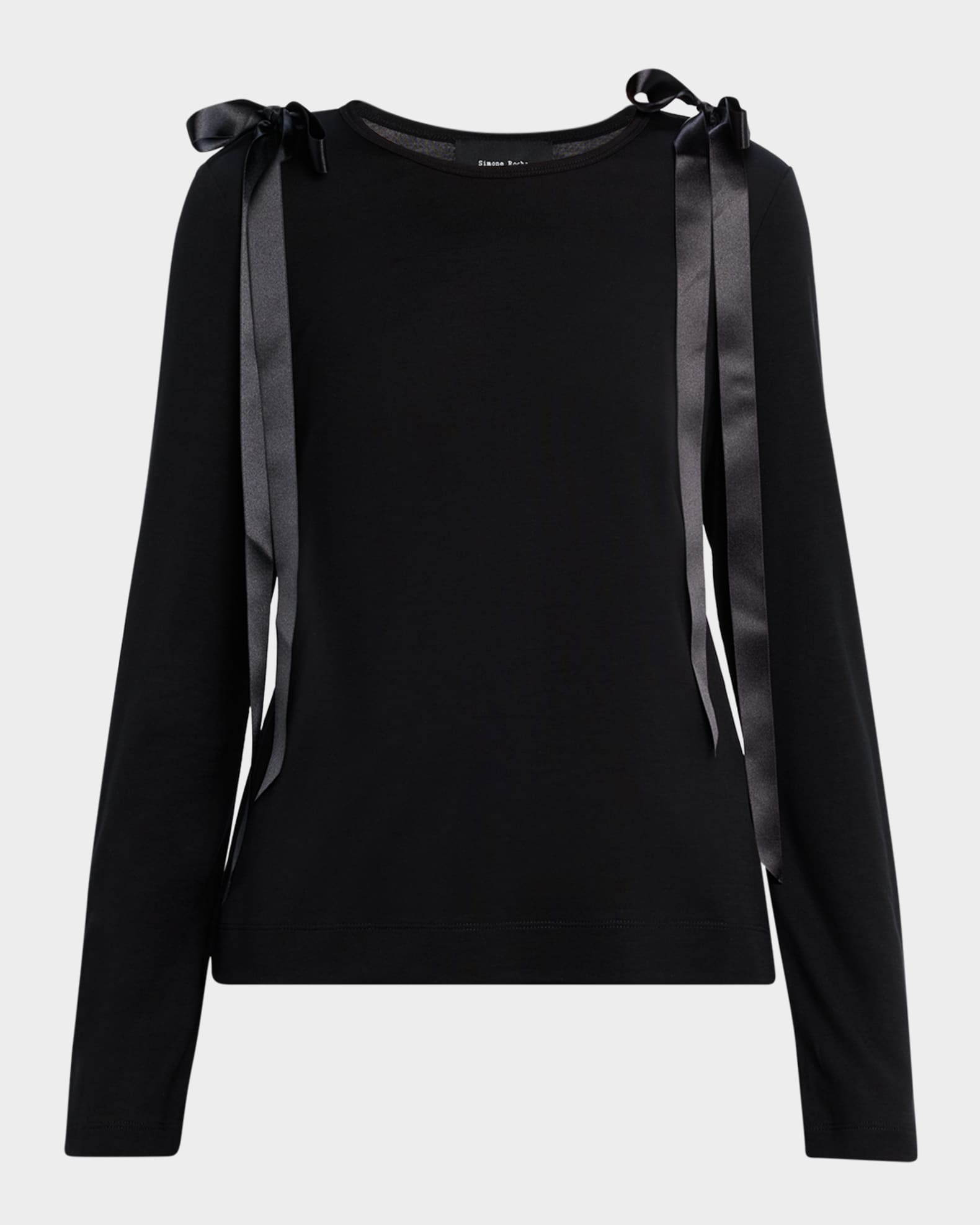 Ribbon Bow Long-Sleeve T-Shirt 0
