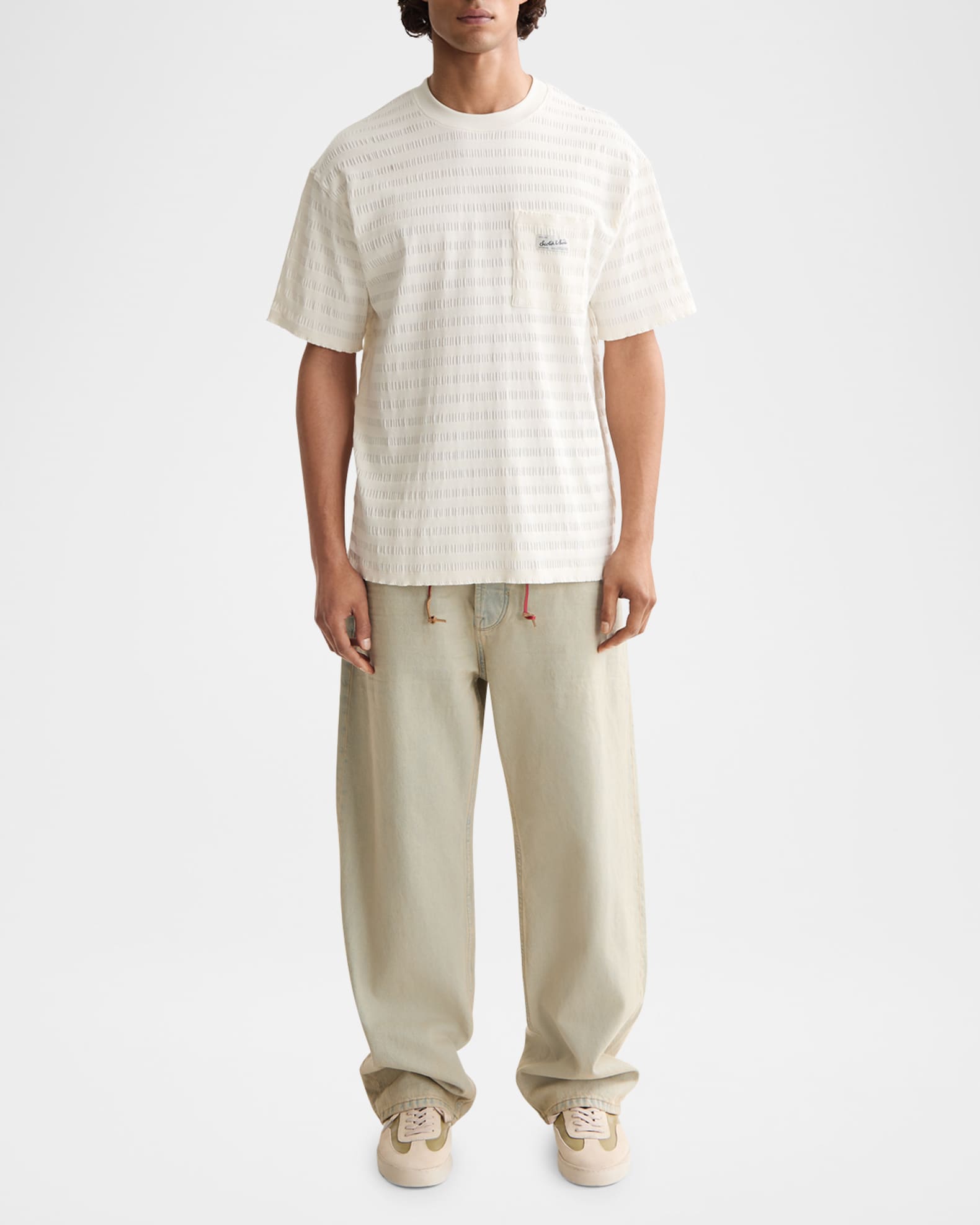 Men's Relaxed-Fit Textured Pocket T-Shirt 1