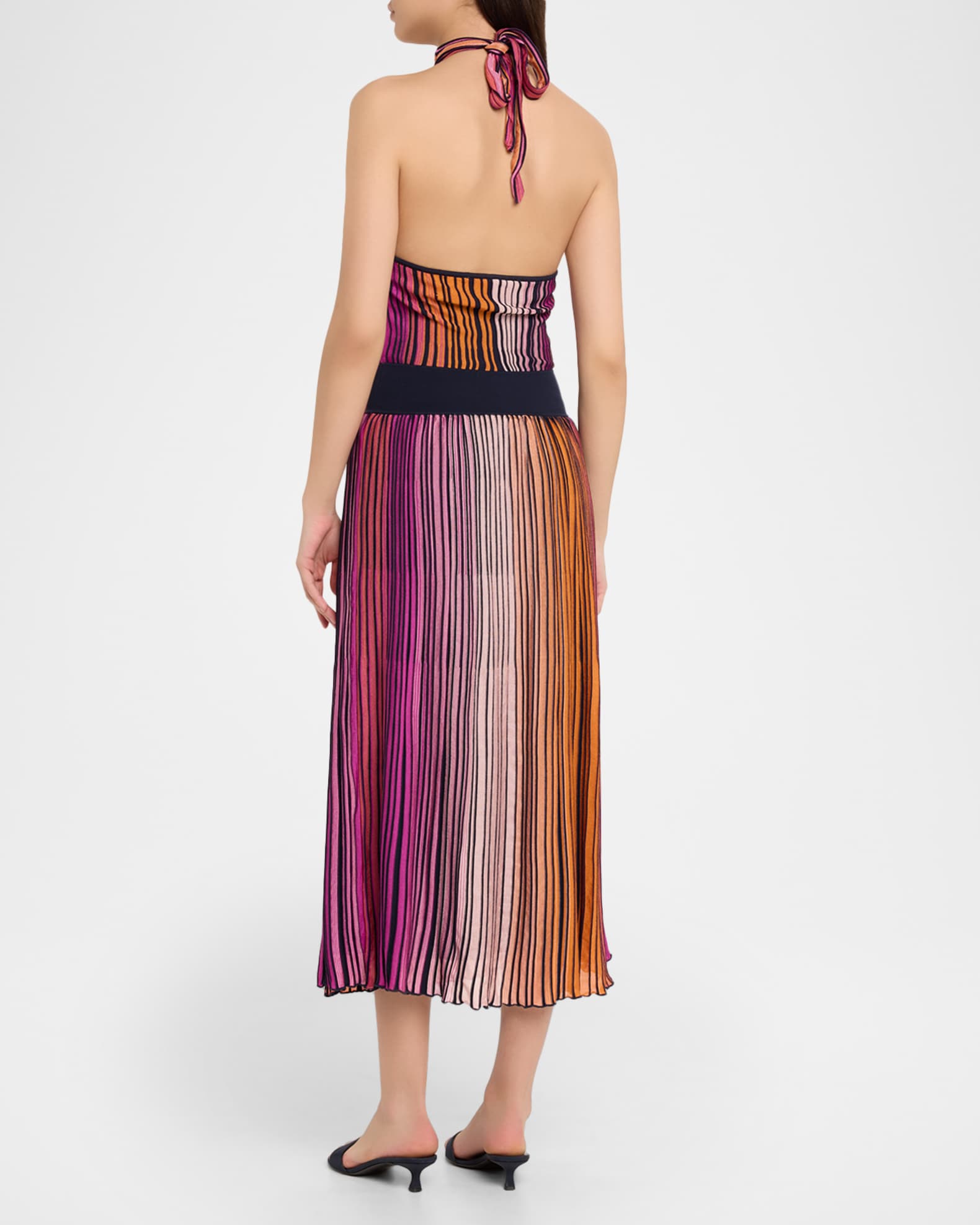 Ramy Brook Marina Ombre Knit Halter Maxi Dress | Neiman Marcus