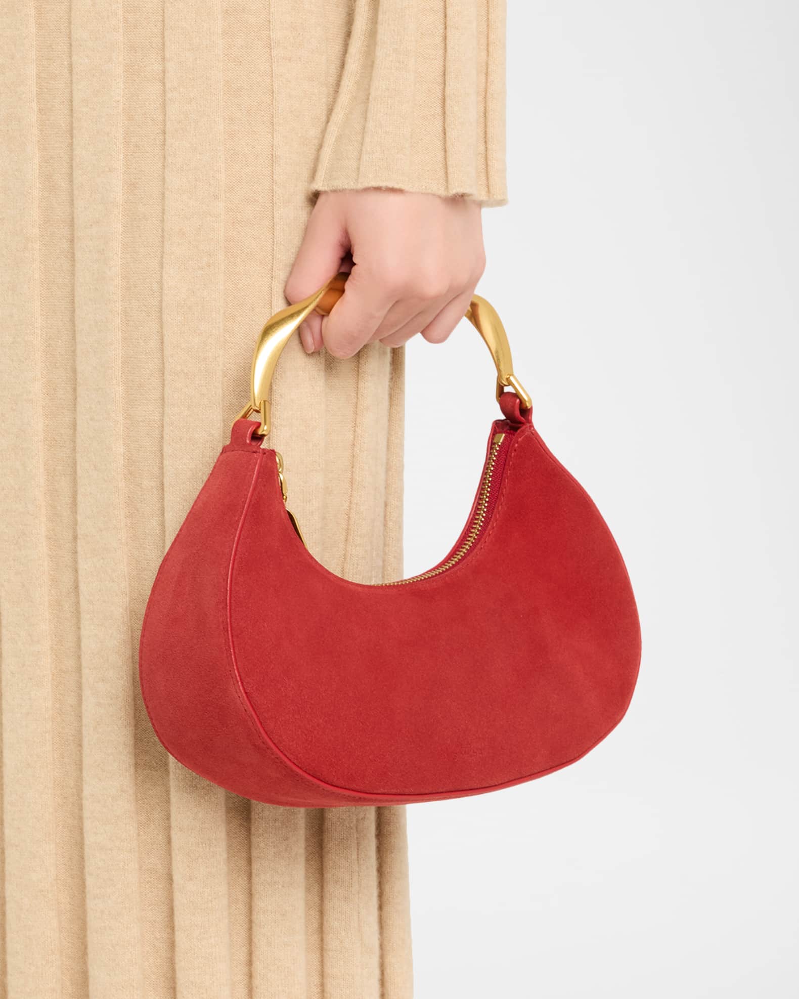 Nixi Twist Handle Top Handle Bag in Ivory main image 1