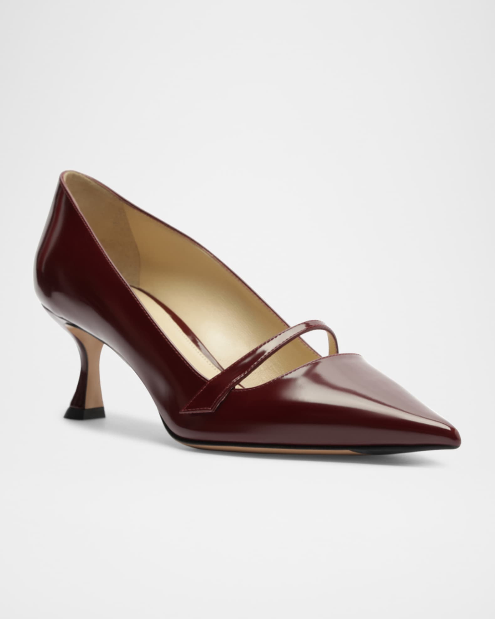 Tita Shiny Leather Mary Jane Pumps 1