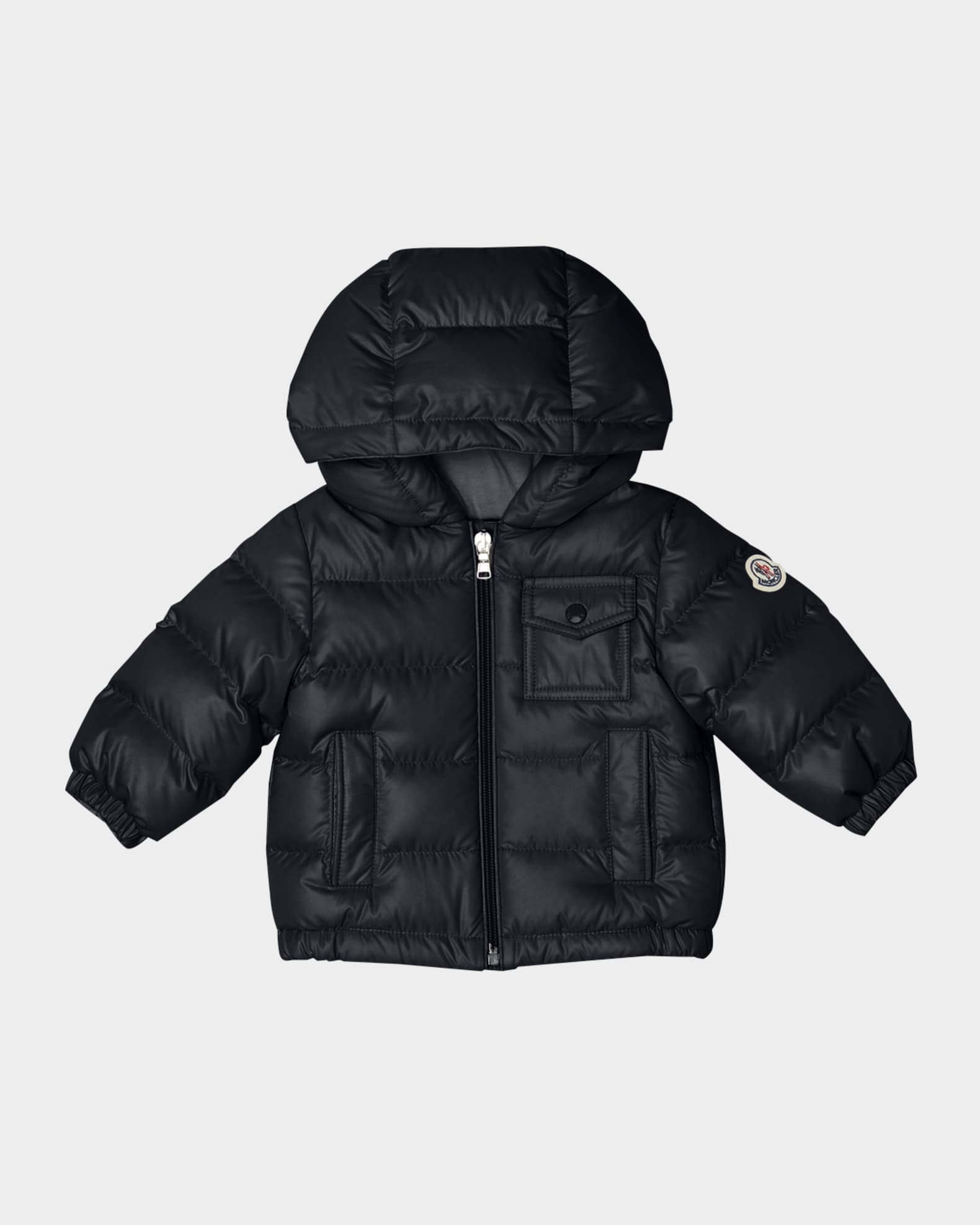 Boy's Mesles Hooded Down Jacket, Size 6M-3 0