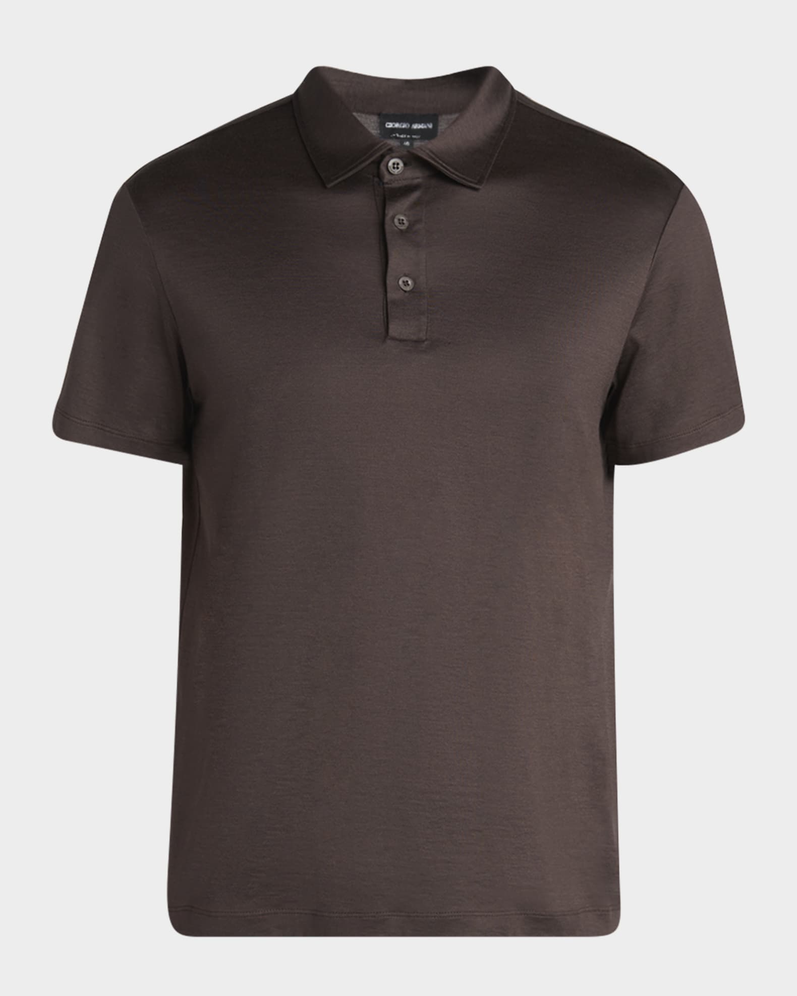 Men's Silk and Cotton Polo Shirt 0