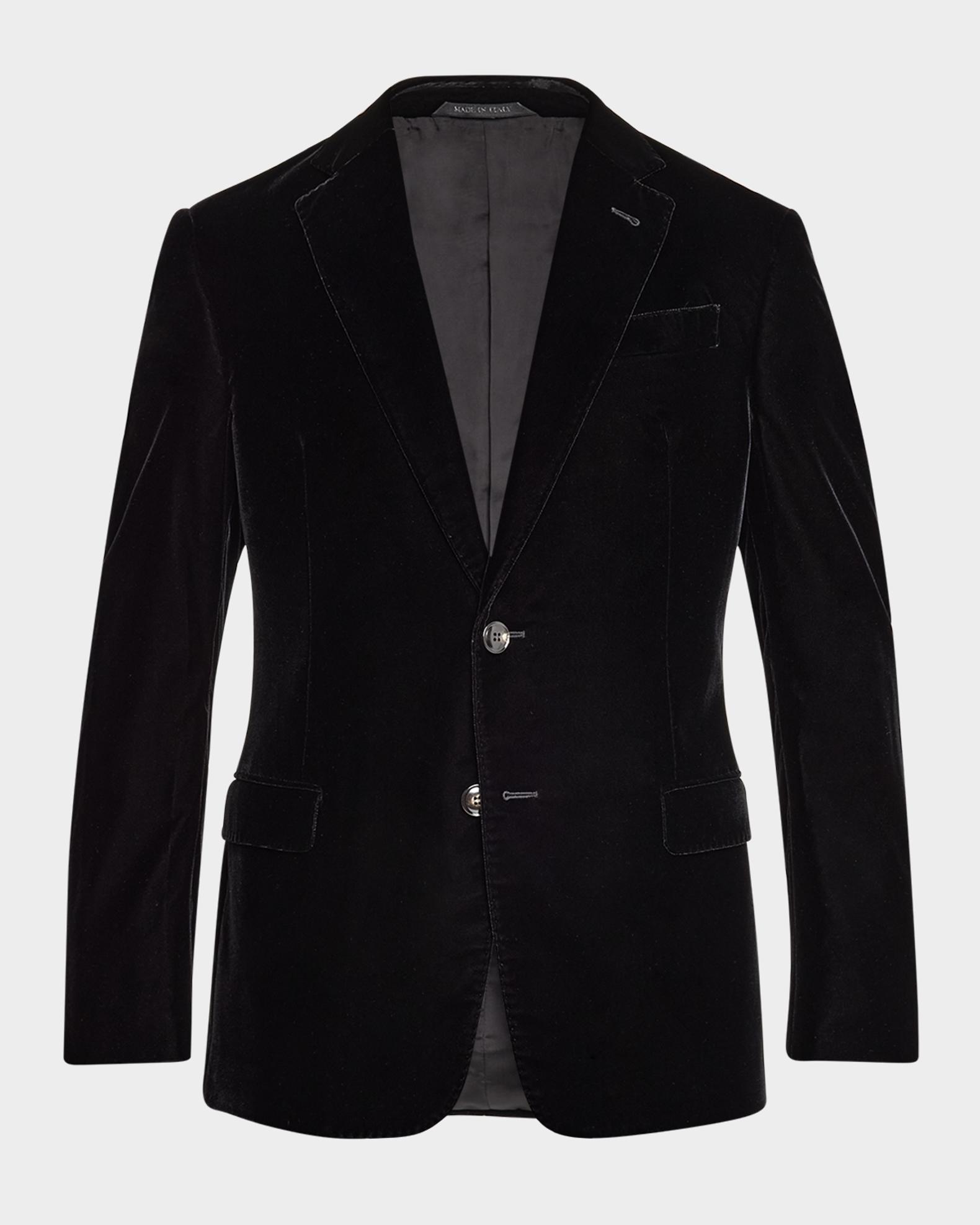 Giorgio Armani Men's Velvet Notch Lapel Dinner Jacket | Neiman Marcus
