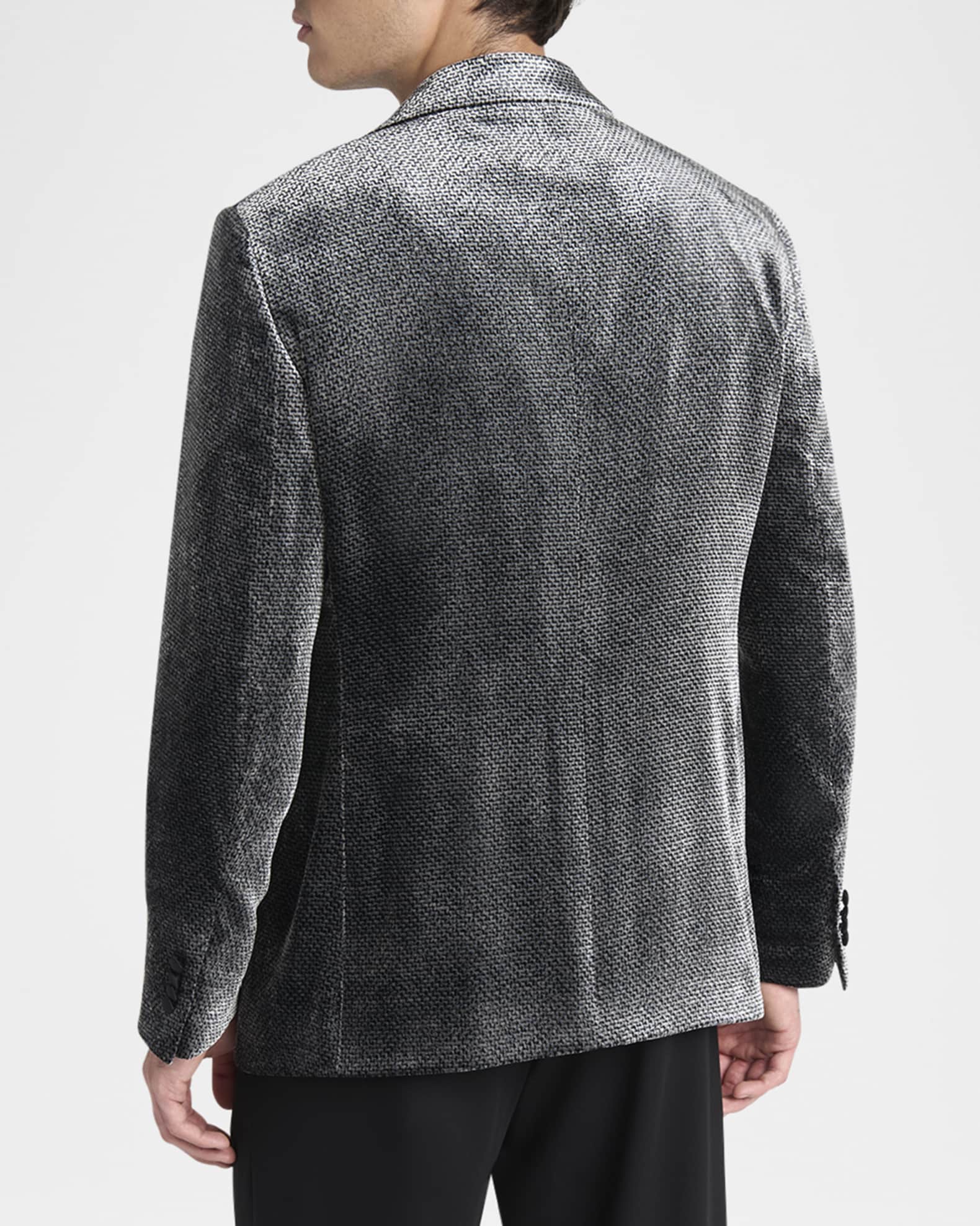 Giorgio Armani Men's Velvet-Effect Peak Lapel Dinner Jacket