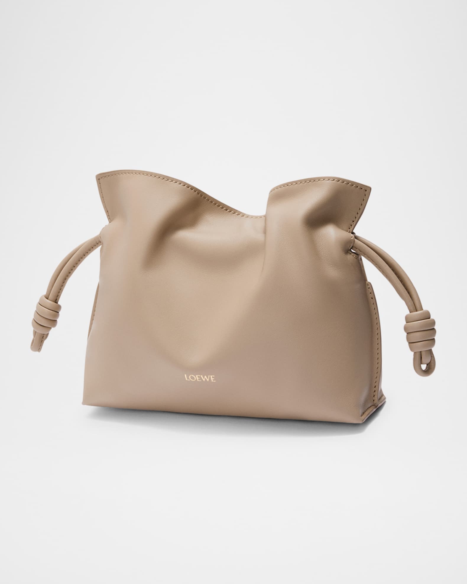 クラッチバッグ LOEWE FLAMENCO CLUTCH MINI BAG IN CALFSKIN NAPPA Mini Flamenco clutch in nappa calfskin Beige - LOEWE