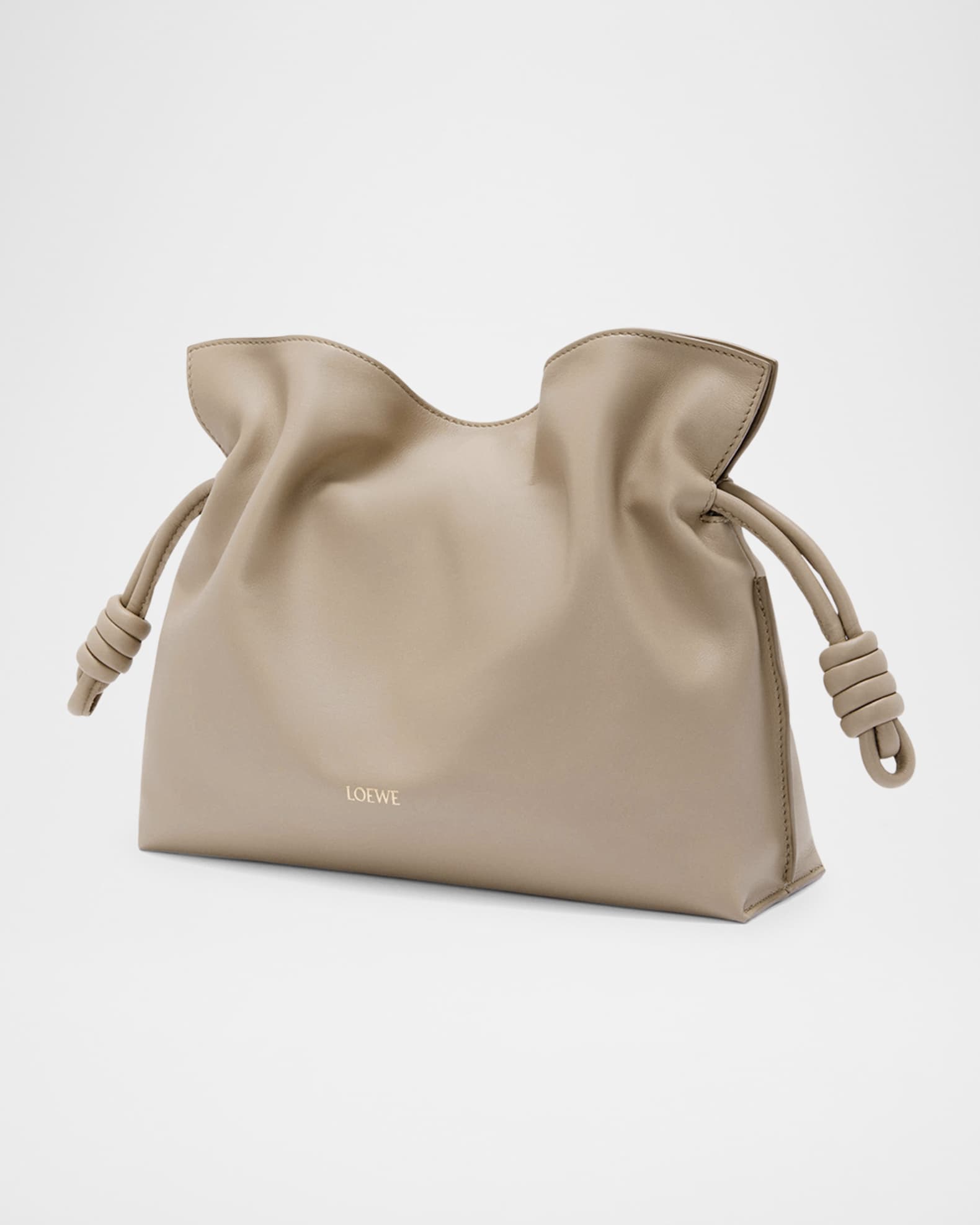 Flamenco Medium Clutch Bag in Napa Leather | Neiman Marcus