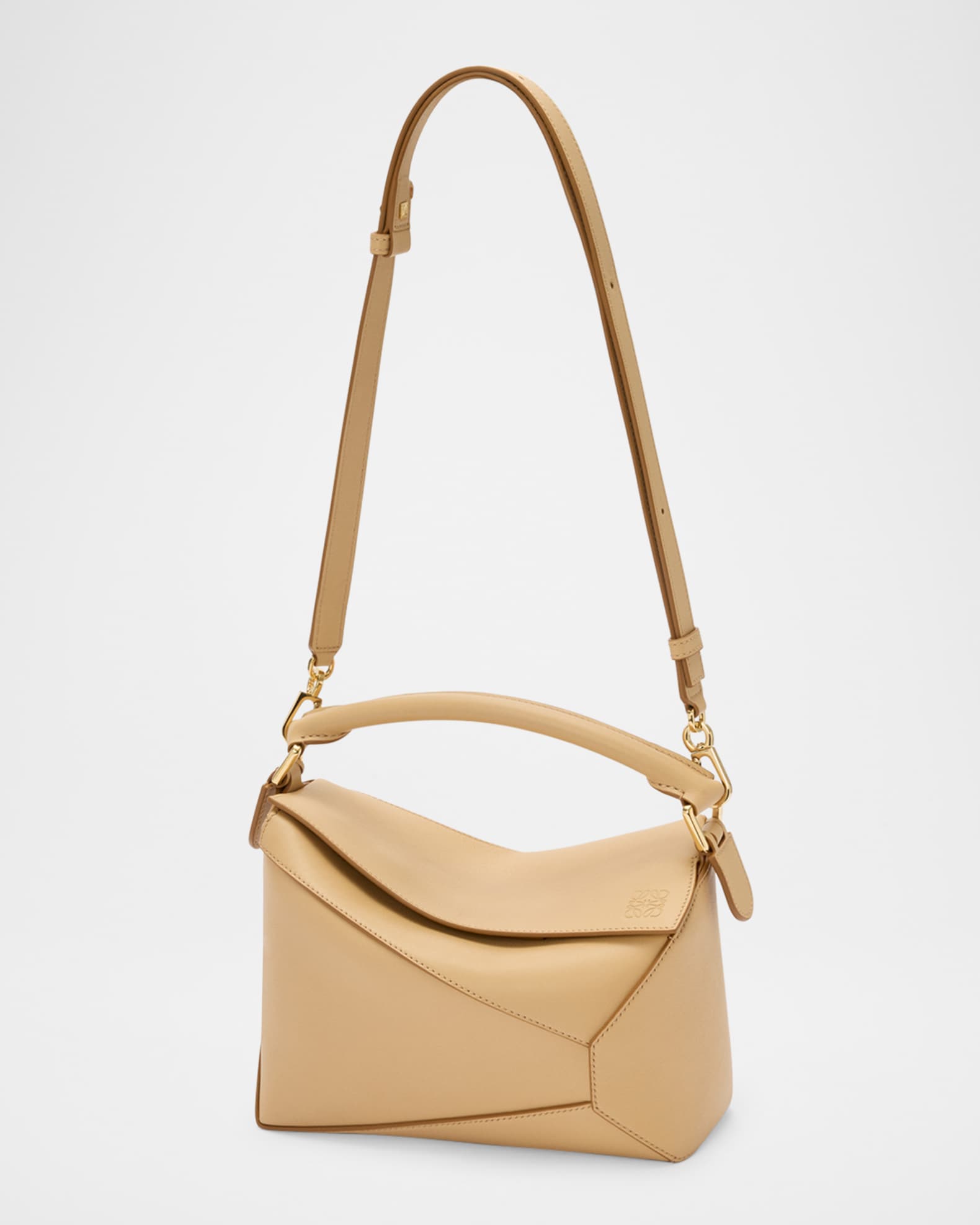 Loewe Puzzle Edge Small Shoulder Bag in Calfskin Leather