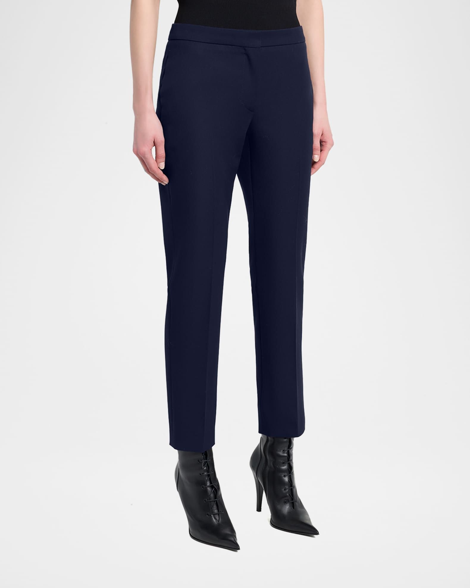 cropped cigarette trousers McQueen Cropped Cigarette Trousers