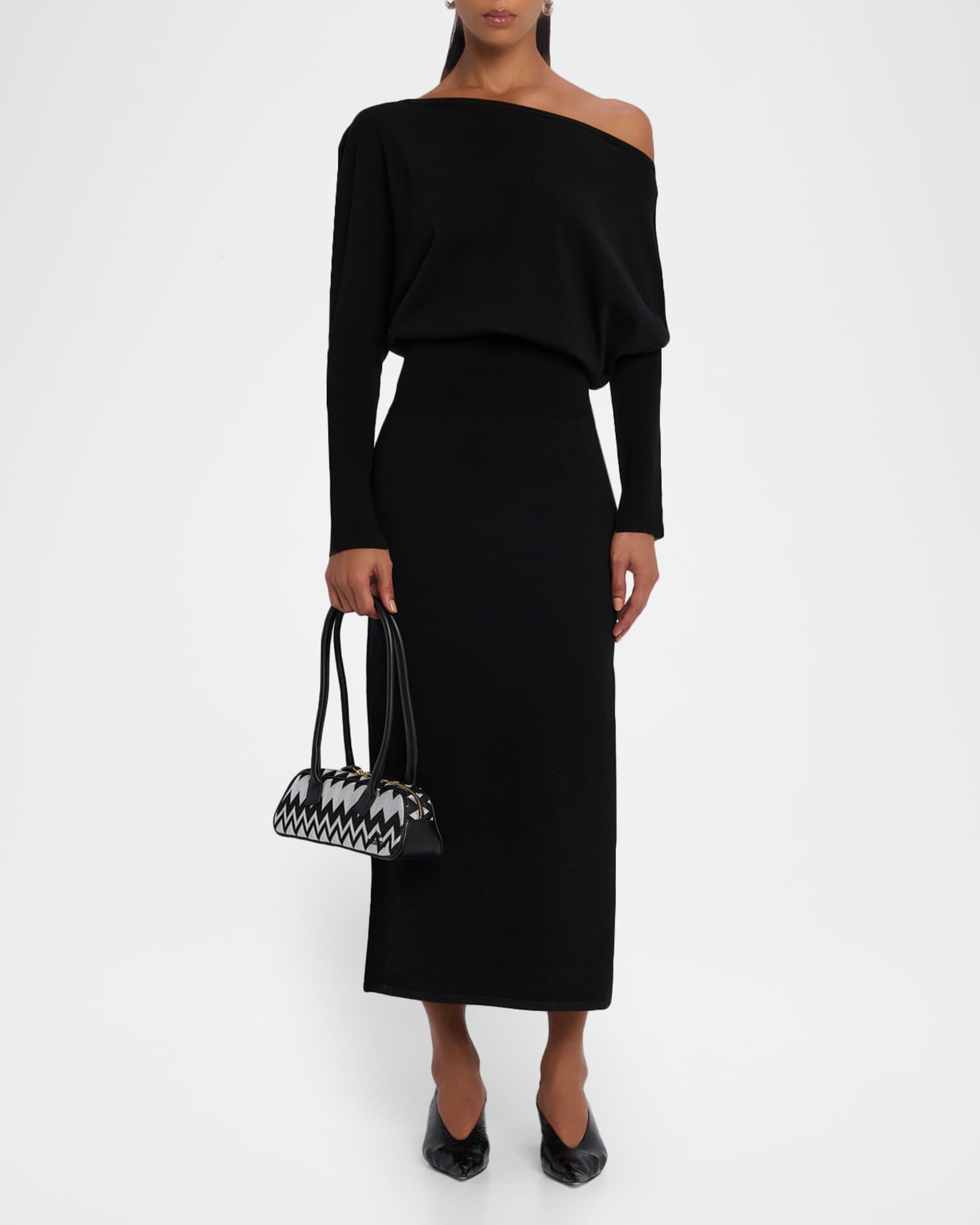 Missoni Optical Wave Cotton Bowling Shoulder Bag | Neiman Marcus