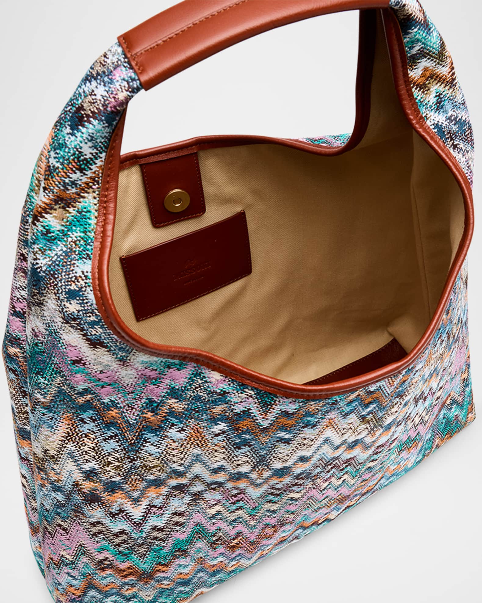 Missoni Large Zigzag Canvas Tote Bag | Neiman Marcus