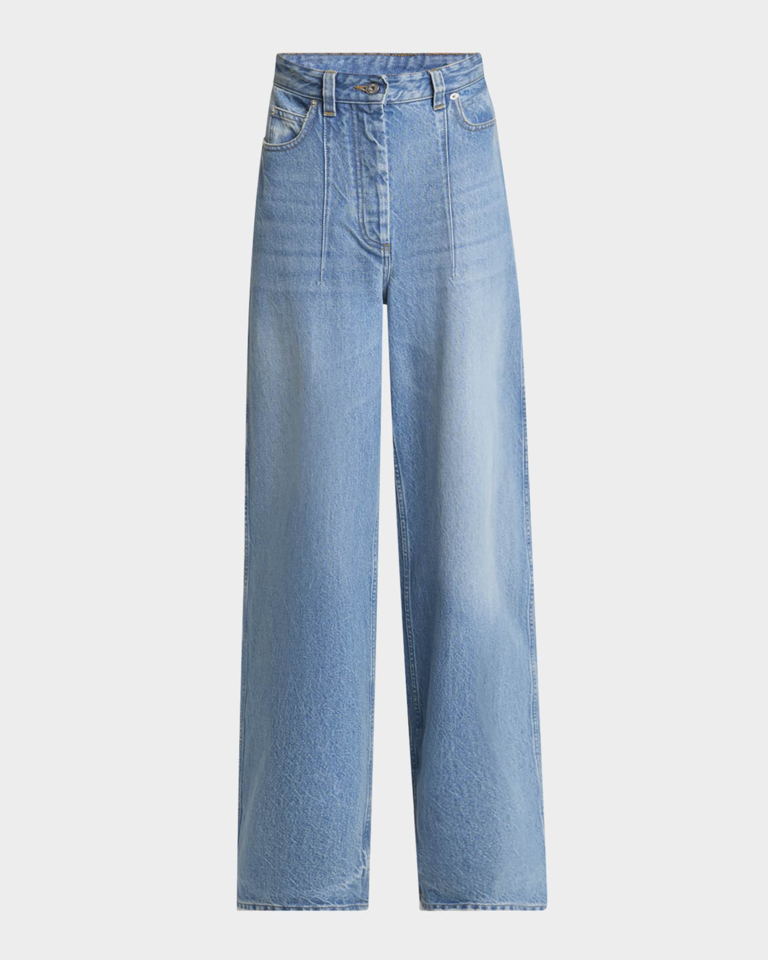 Jacquemus Le De-Nimes Ovalo Jeans | Neiman Marcus