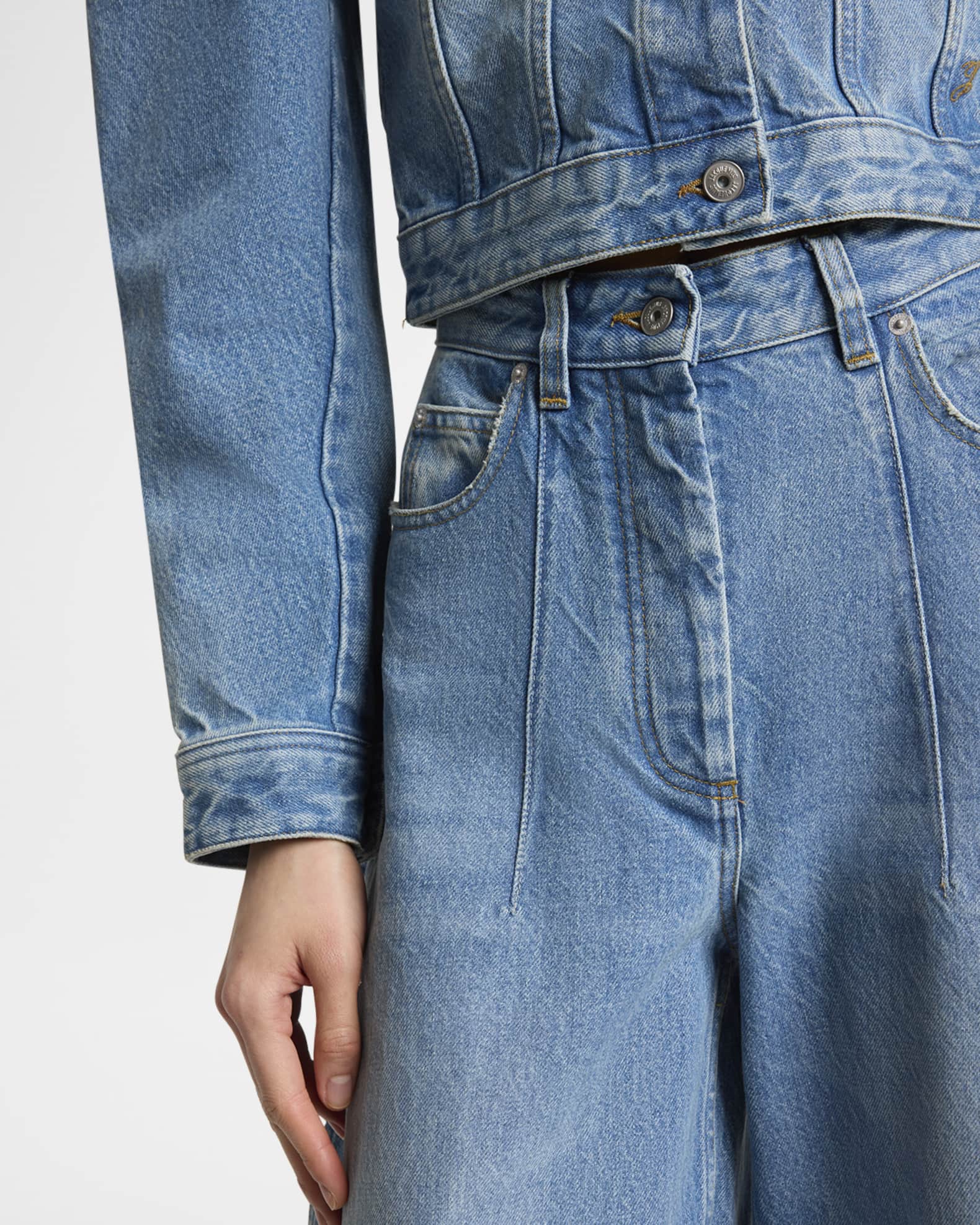 【関税＆送料込み】Jacquemus Denim Pants \"De-Nimes Ovalo\" The Ovalo de-Nîmes denim pants by JACQUEMUS | Official website