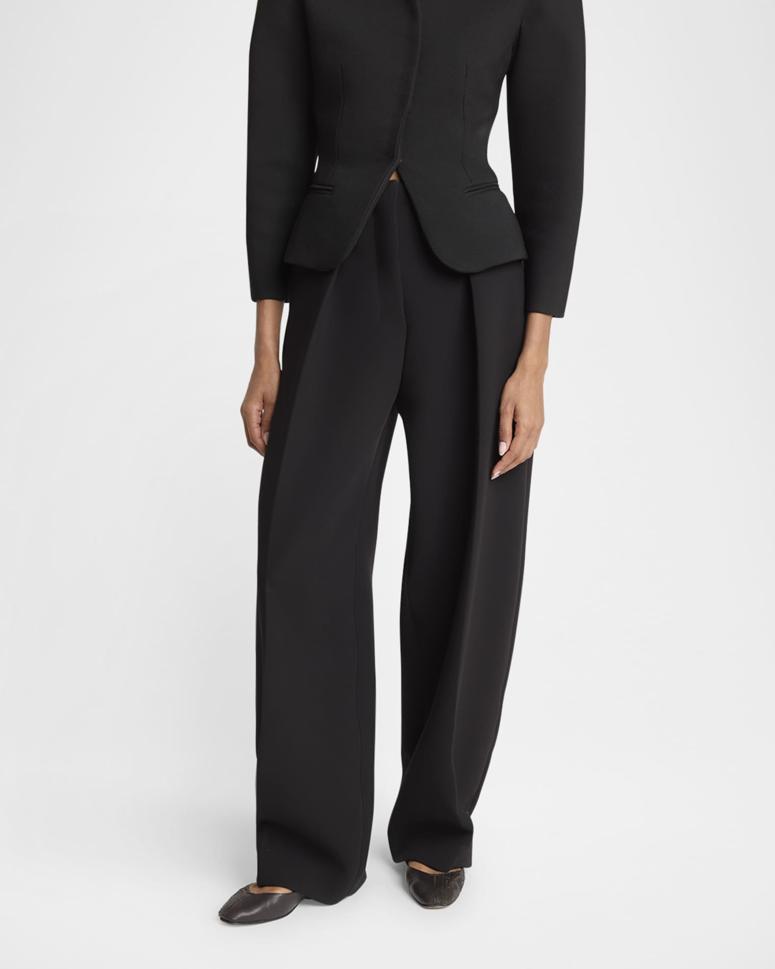 Jacquemus The Large Oval Pants | Neiman Marcus