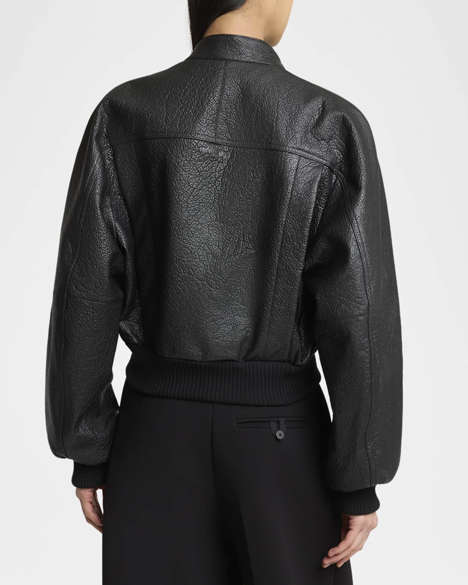 Jacquemus The Tore Leather Jacket | Neiman Marcus