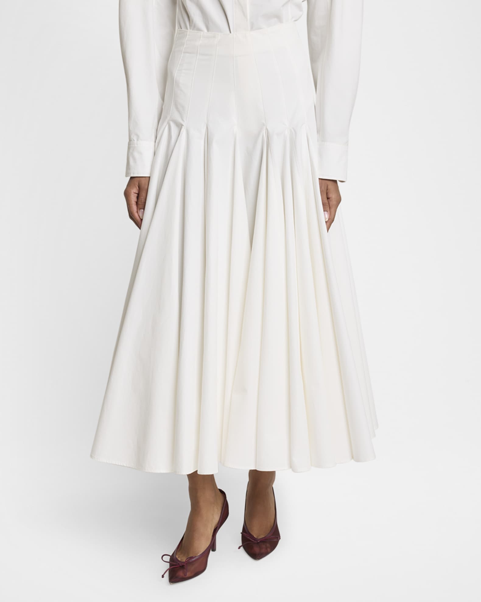 ワンピース JACQUEMUS Women Mid Skirts 24H243DR199 1520100 White Jacquemus The Triangle Skirt | Neiman Marcus