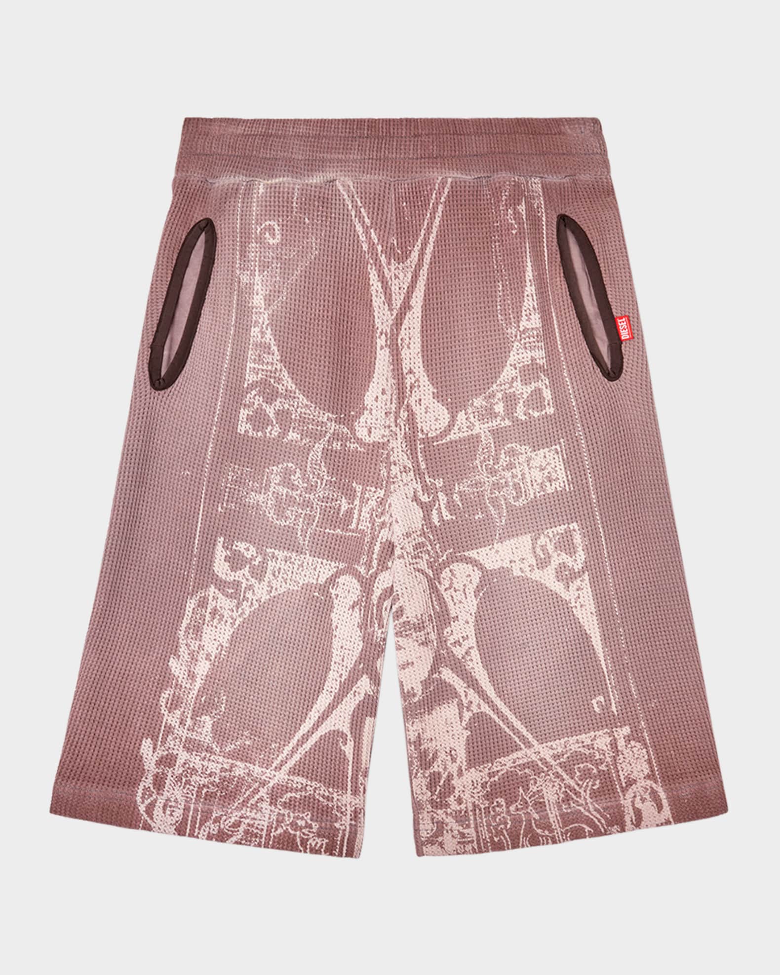 Men's P-Warky Waffle Knit Long Shorts 0