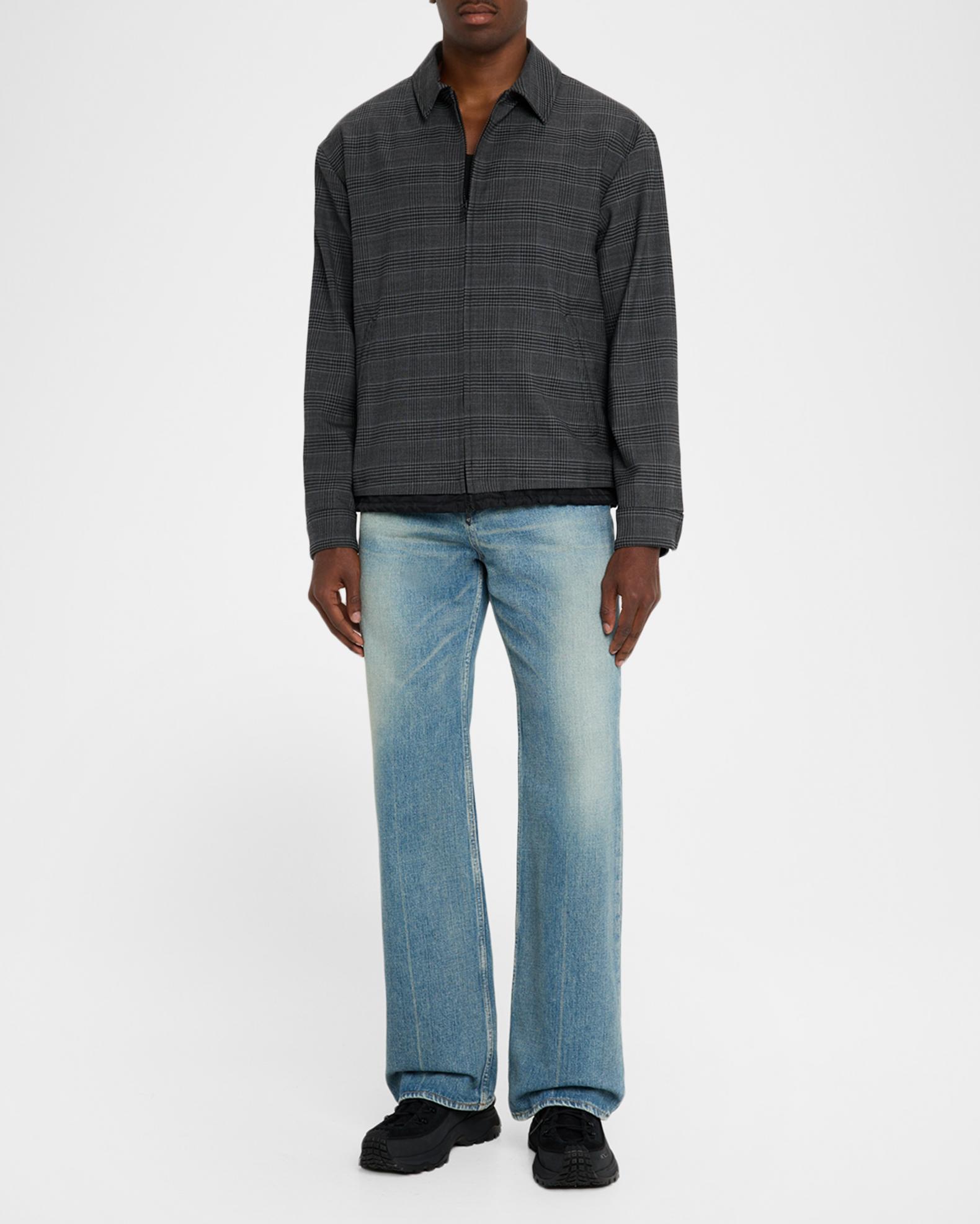 Diesel Men's J-Ting Satin and Prince of Wales Full-Zip Coach