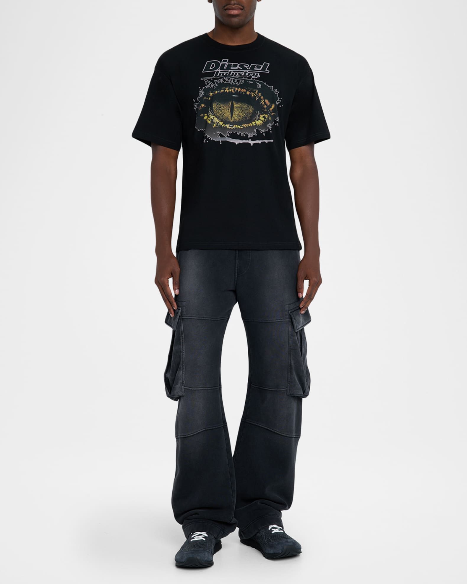Men's T-Boxt-T25 Crocodile Eye T-Shirt 1