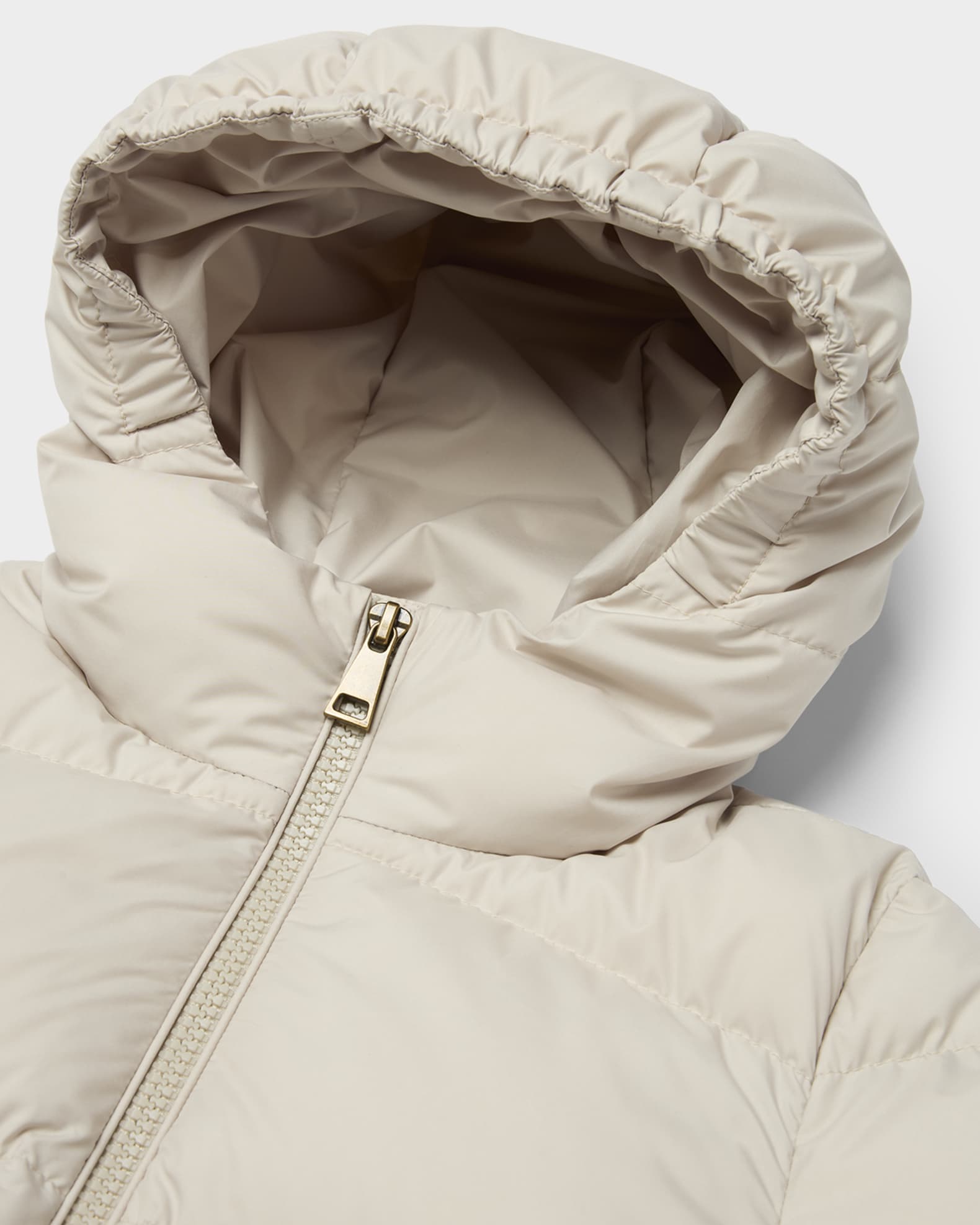 Moncler Girl's Cascar Hooded Down Jacket, Size 12-14 | Neiman Marcus