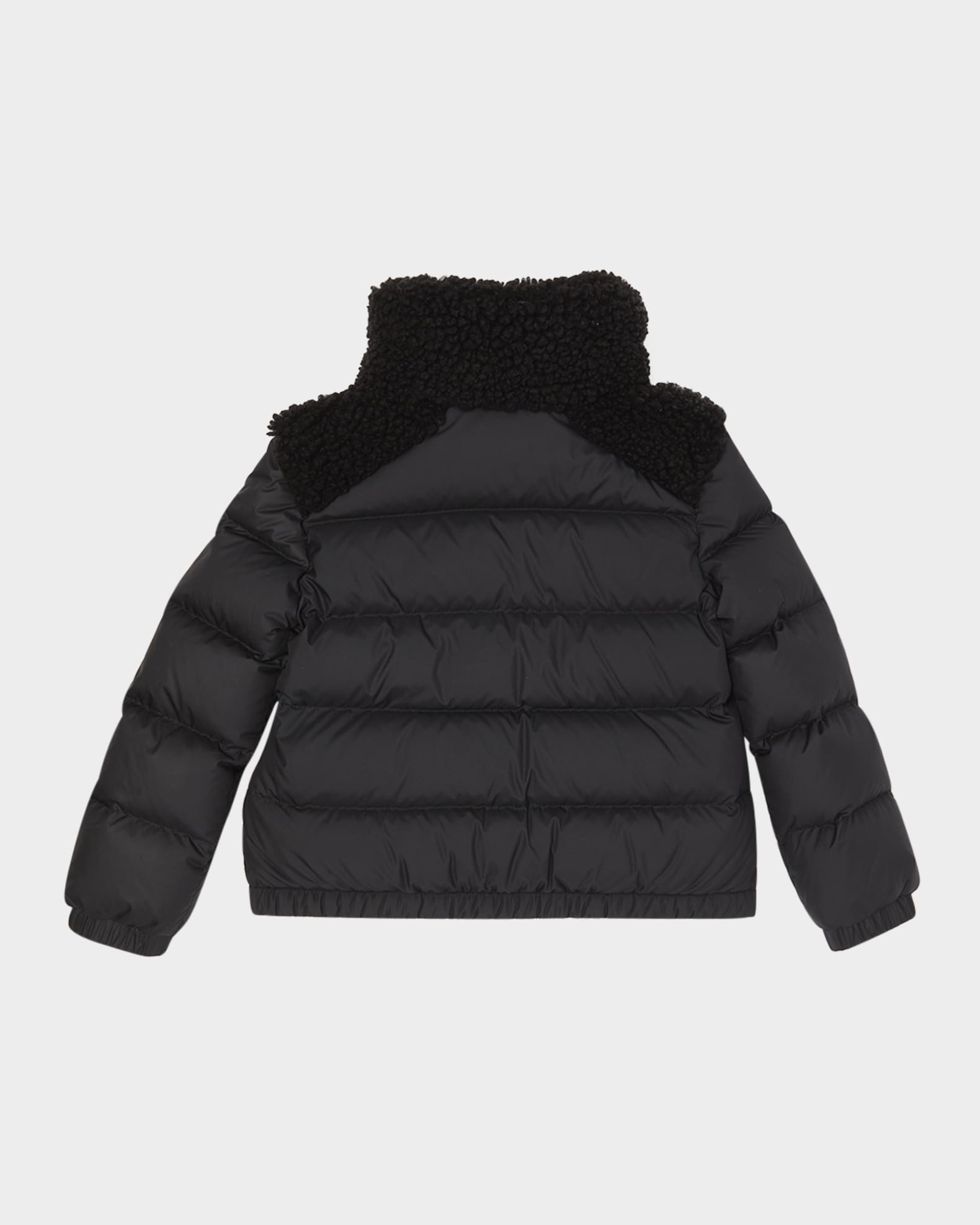 Moncler Girl's Vard Down Jacket with Faux Fur, Size 12-14 | Neiman