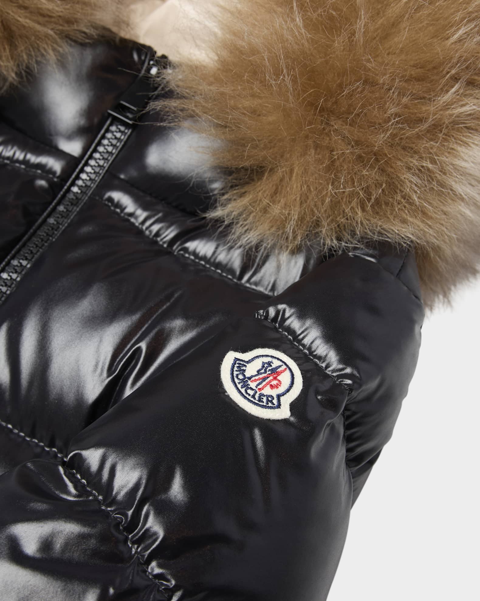 Moncler Girl's Aruna Long Down Parka, Size 4-6 | Neiman Marcus
