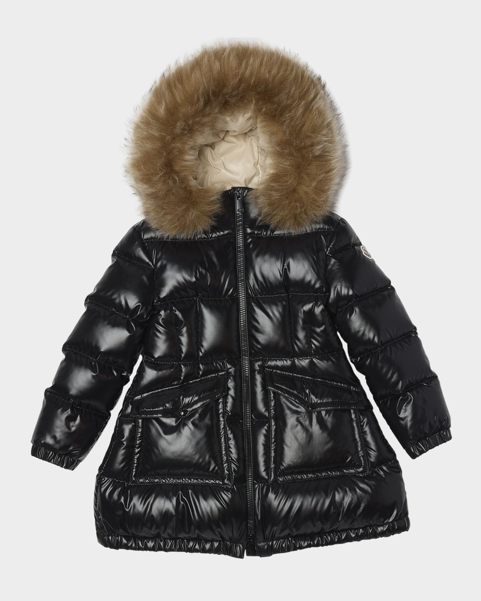 Moncler Girl's Aruna Long Down Parka, Size 4-6 | Neiman Marcus