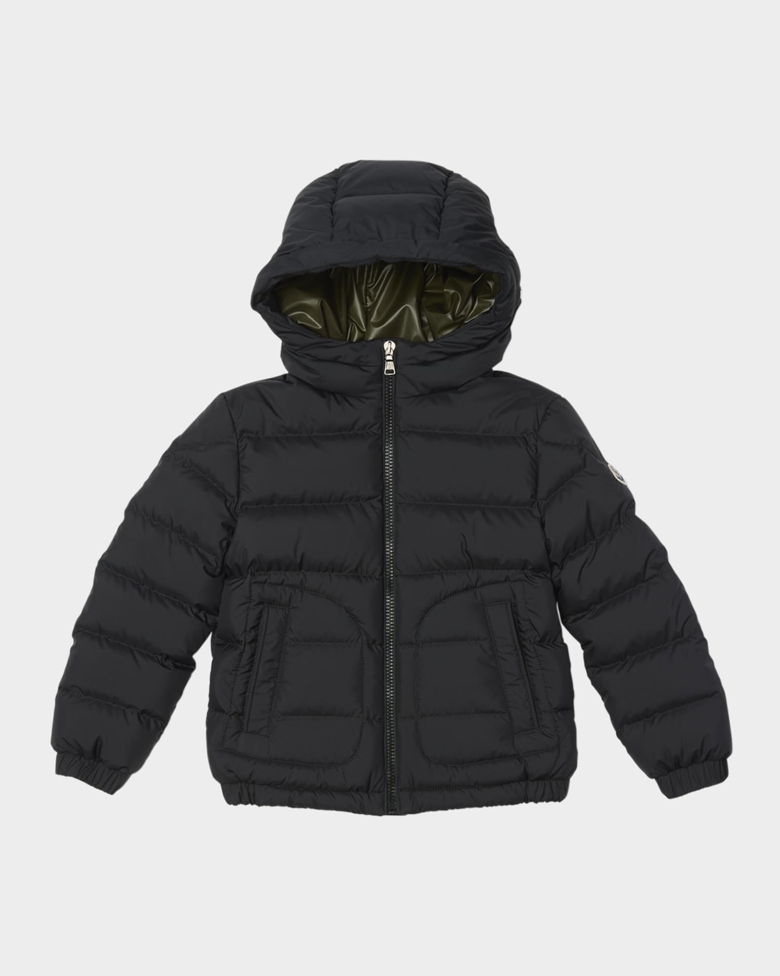 Boy's Grecois Hooded Down Jacket, Size 8-10 0