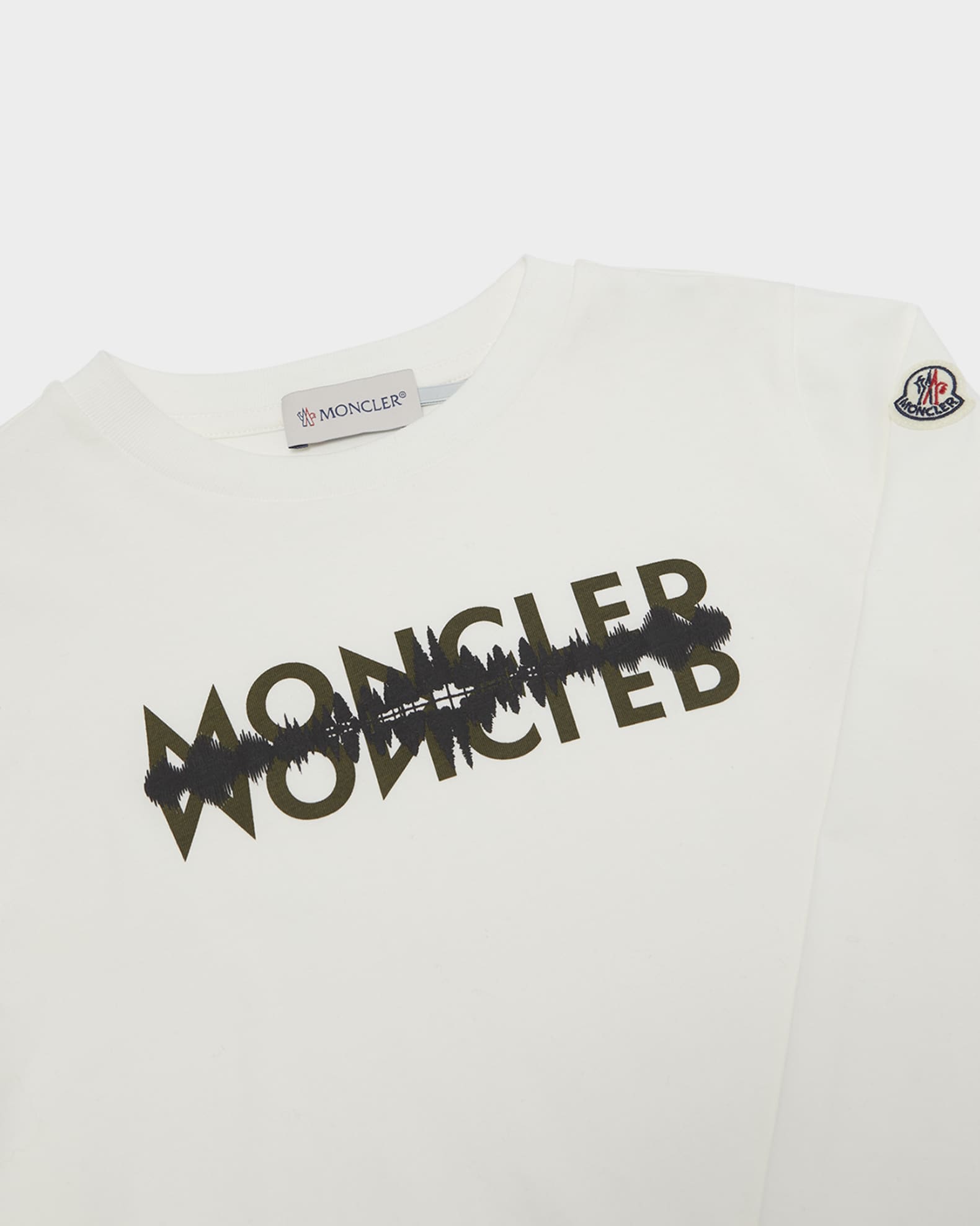 Moncler Boy's Logo Graphic-Print Long-Sleeve T-Shirt, Size 4-6