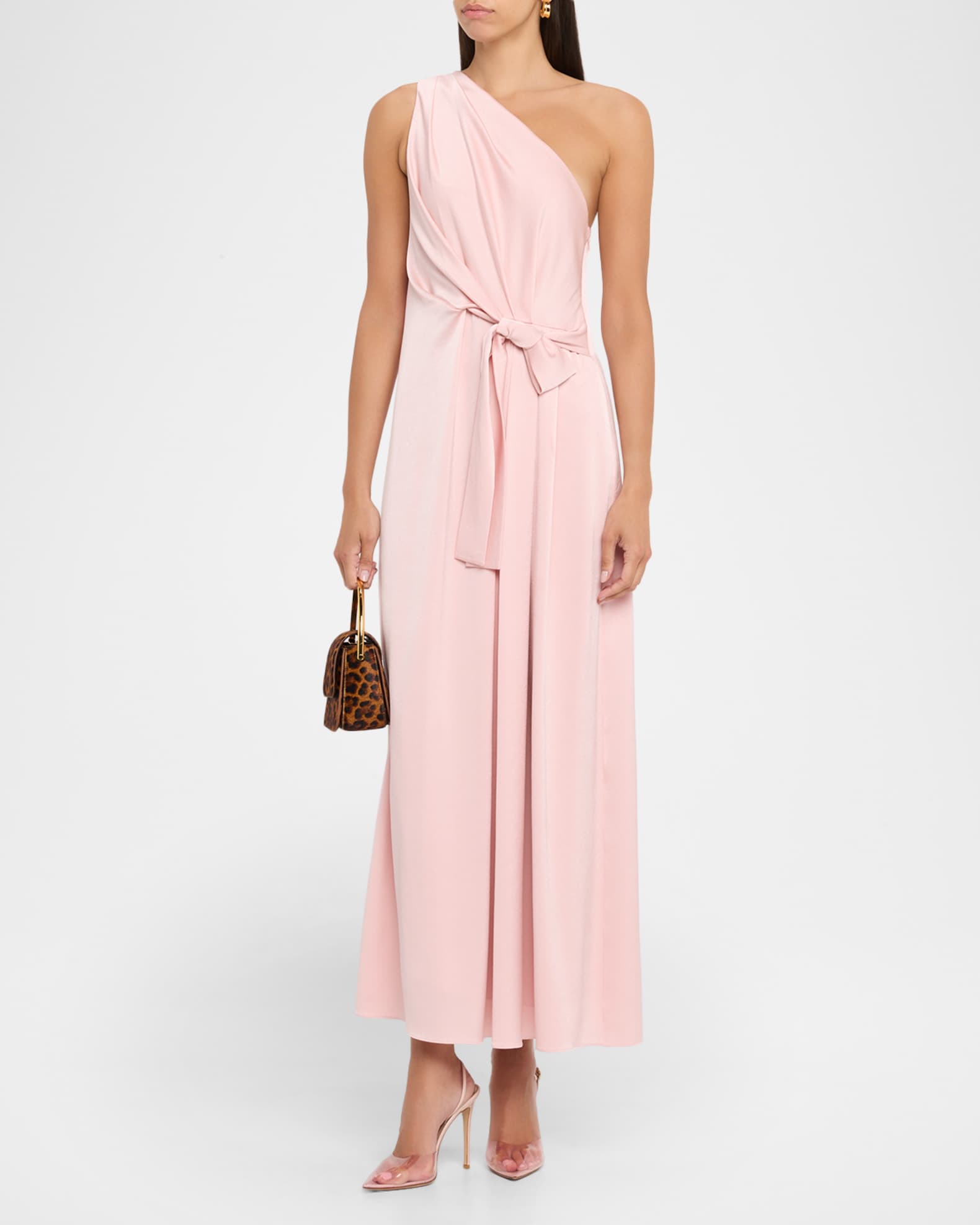 Genna Sleeveless One-Shoulder Gown 1