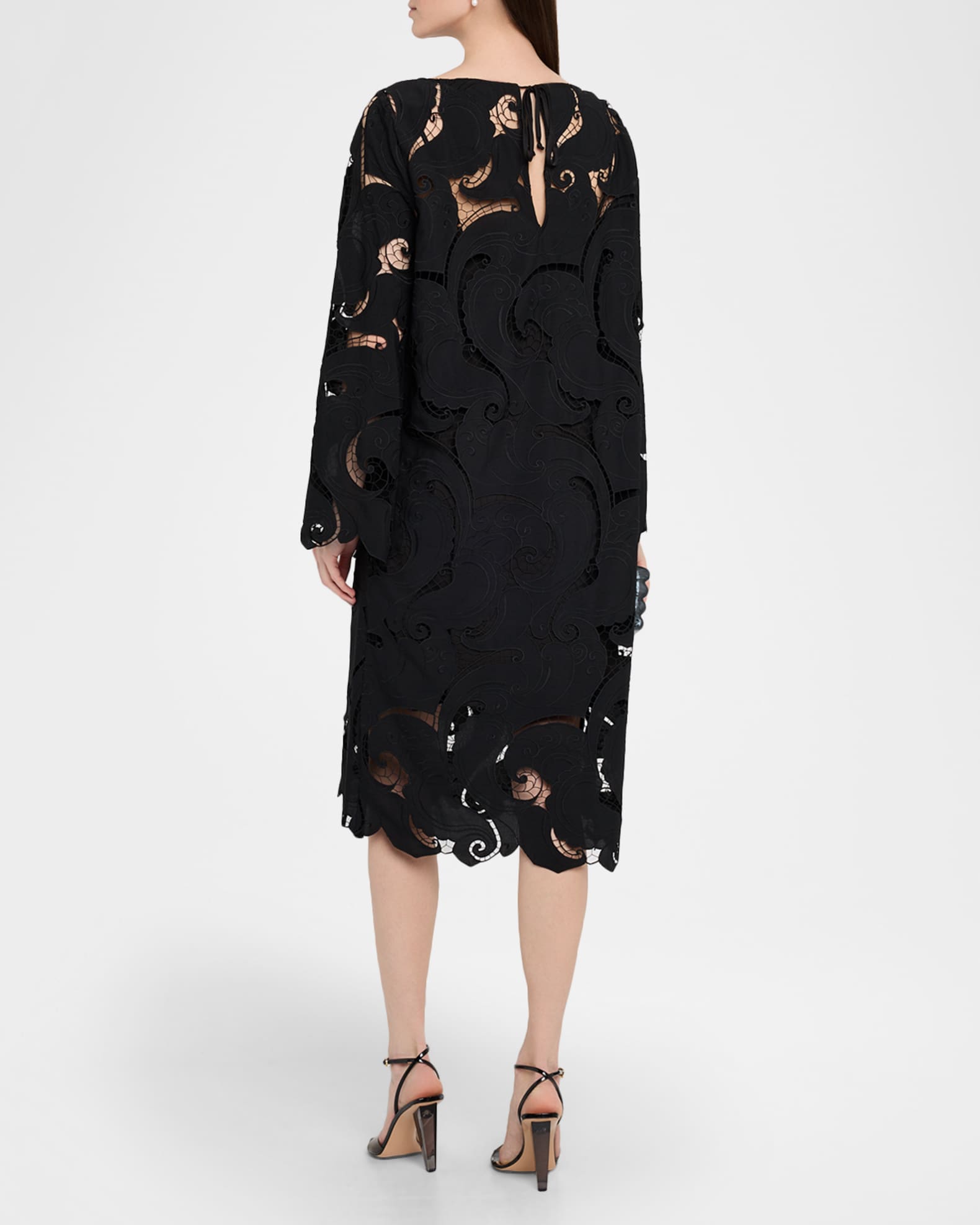 Ungaro Jackie Paisley-Embroidered Midi Shift Dress | Neiman