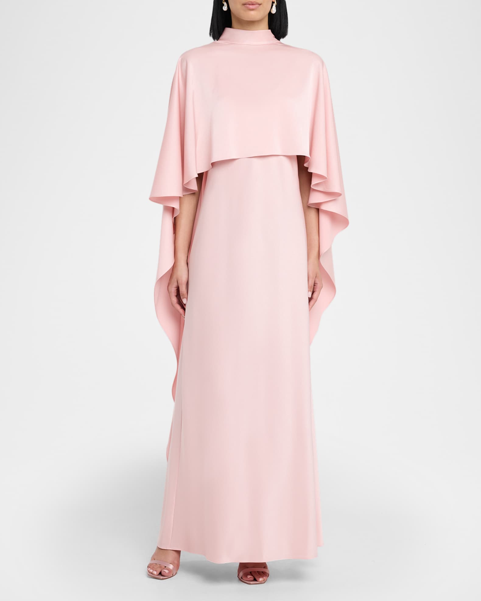 Avishag Draped Mock-Neck Gown 1