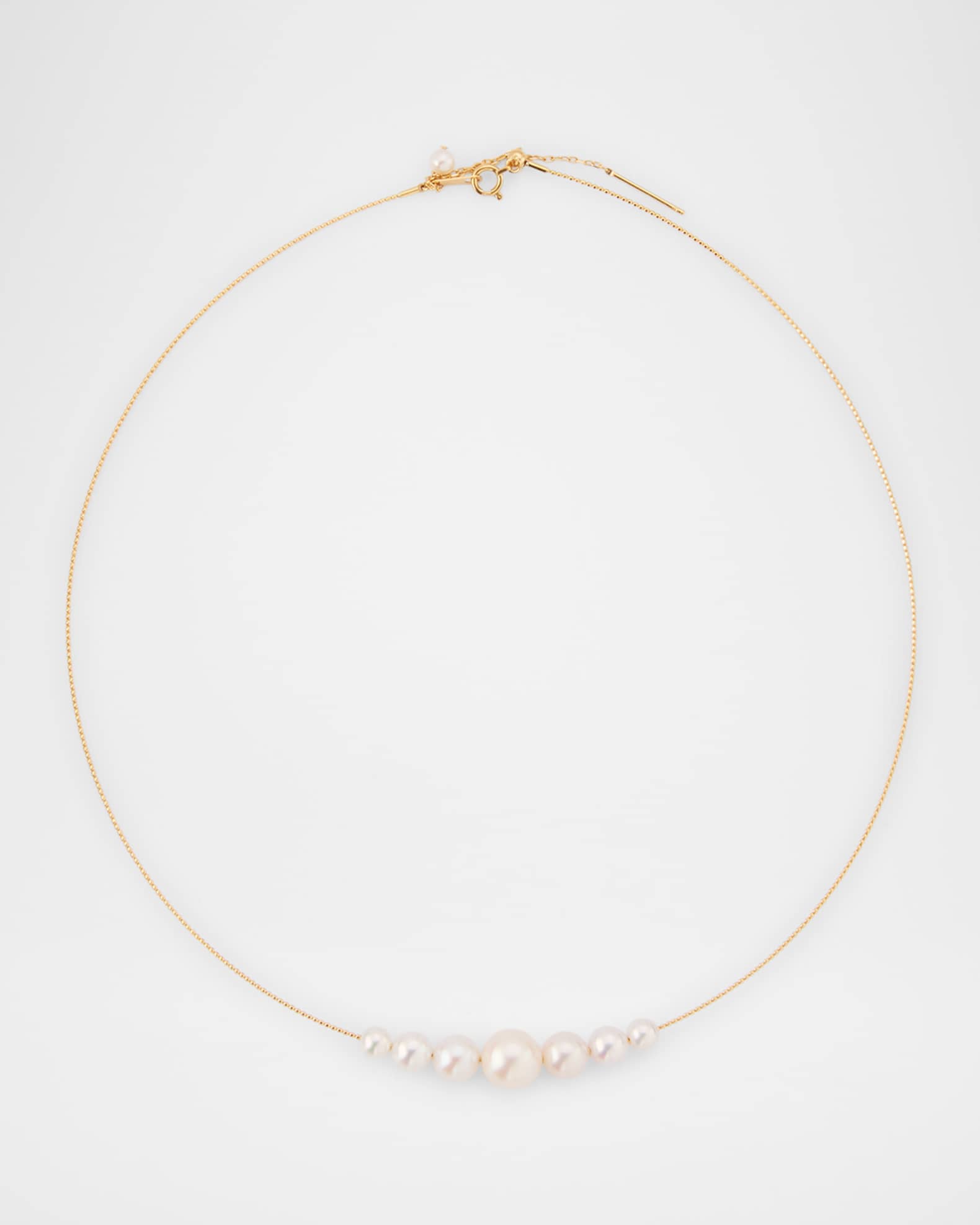 18K Pearl Choker Necklace 0