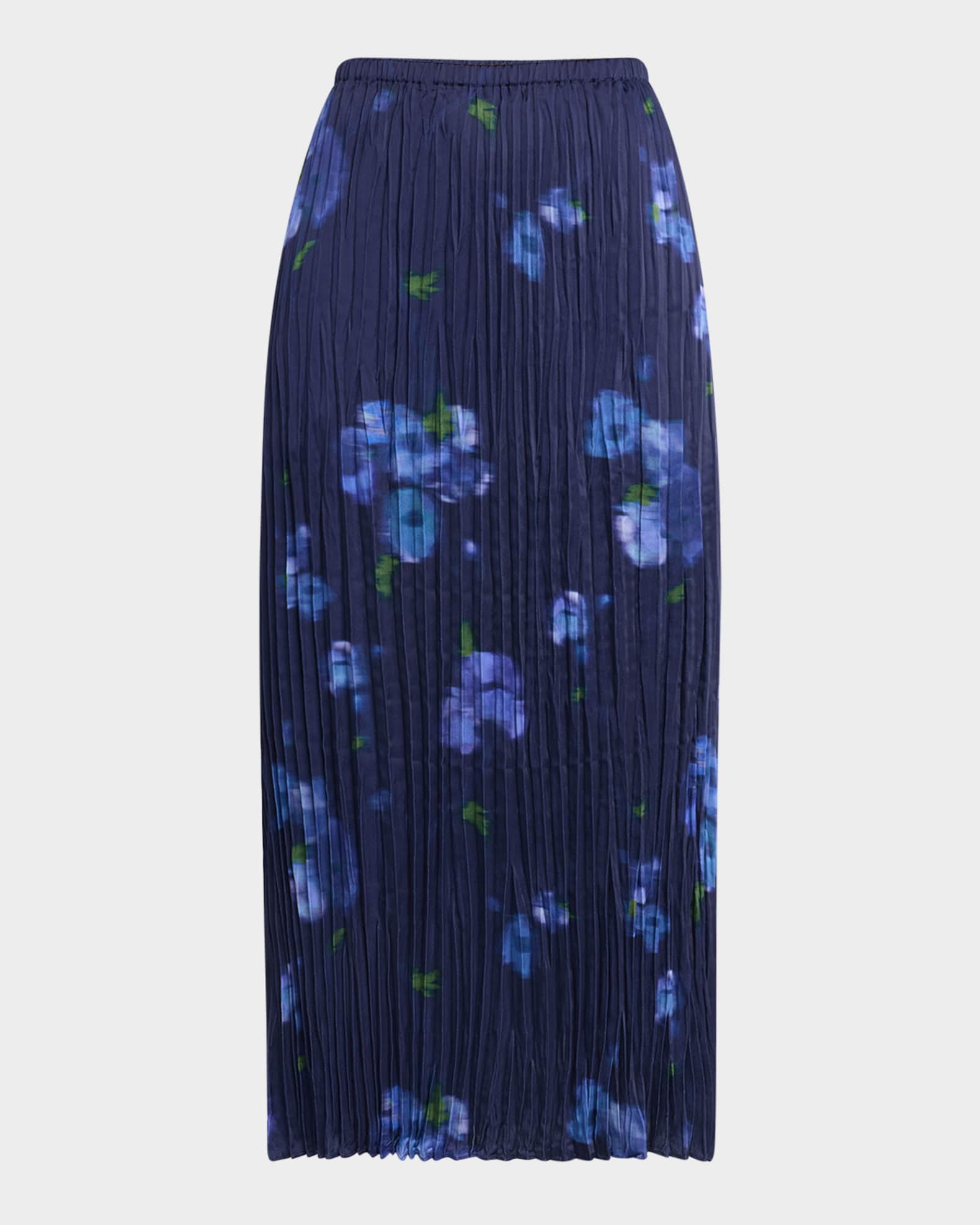 Blurred Poppy Column Skirt 0