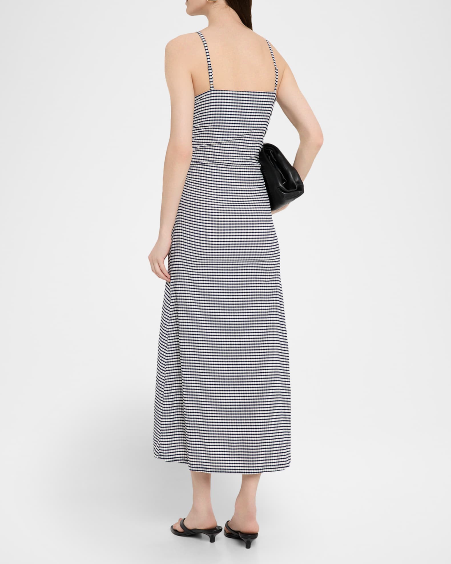 Mari Gingham Midi Dress