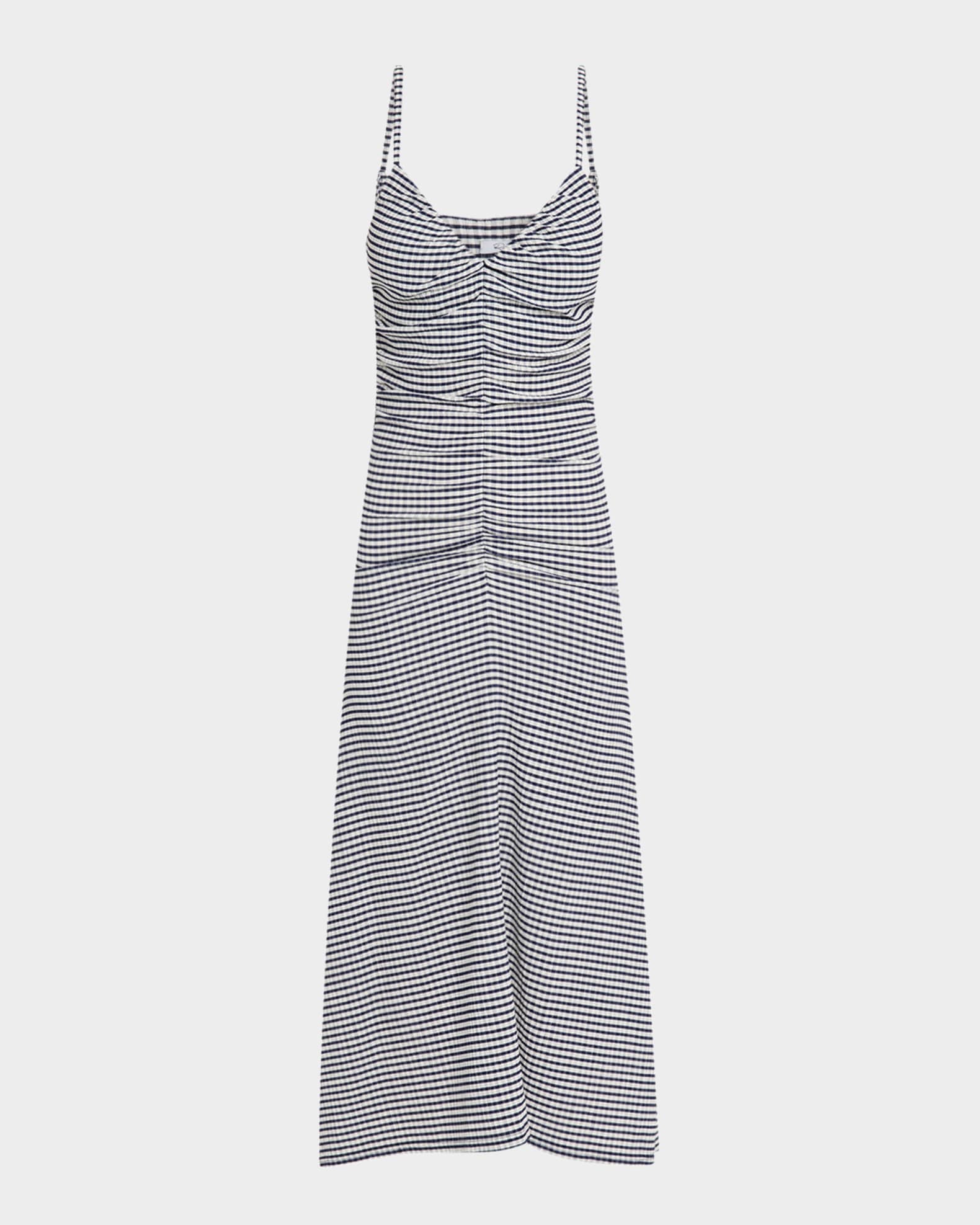 Mari Gingham Midi Dress 0