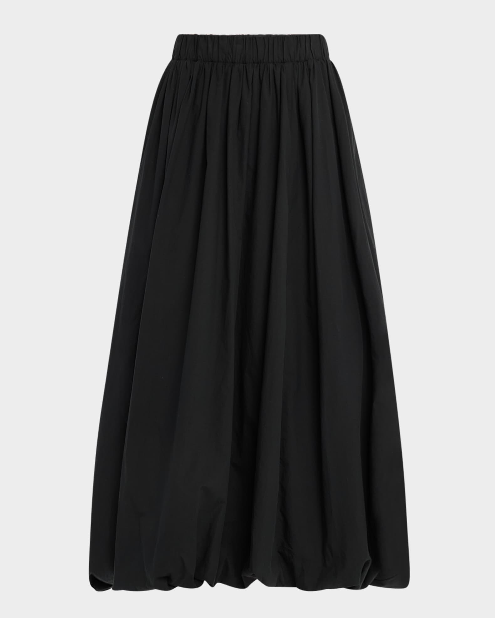 Cala Poplin Bubble Midi Skirt 0
