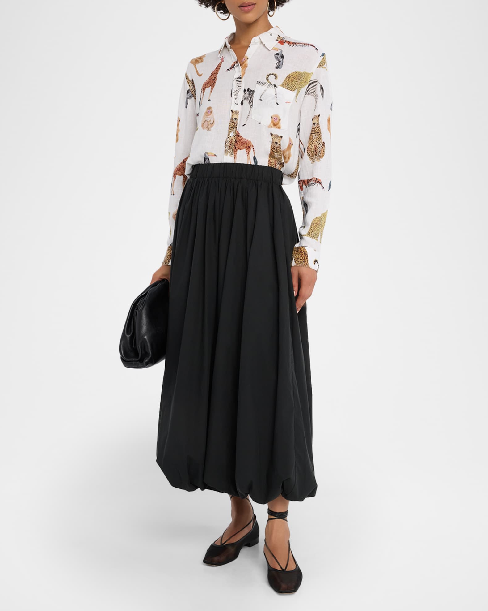 Charli Long-Sleeve Linen Shirt 1