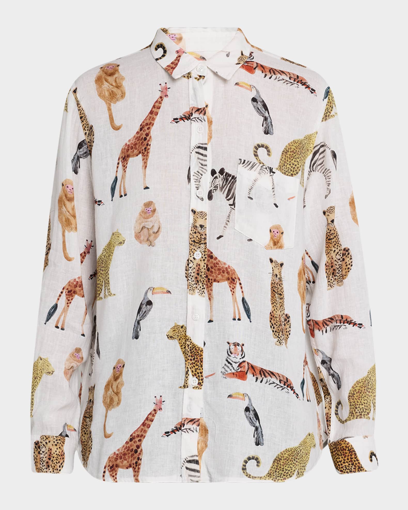 Rails Charli Long-Sleeve Linen Shirt | Neiman Marcus