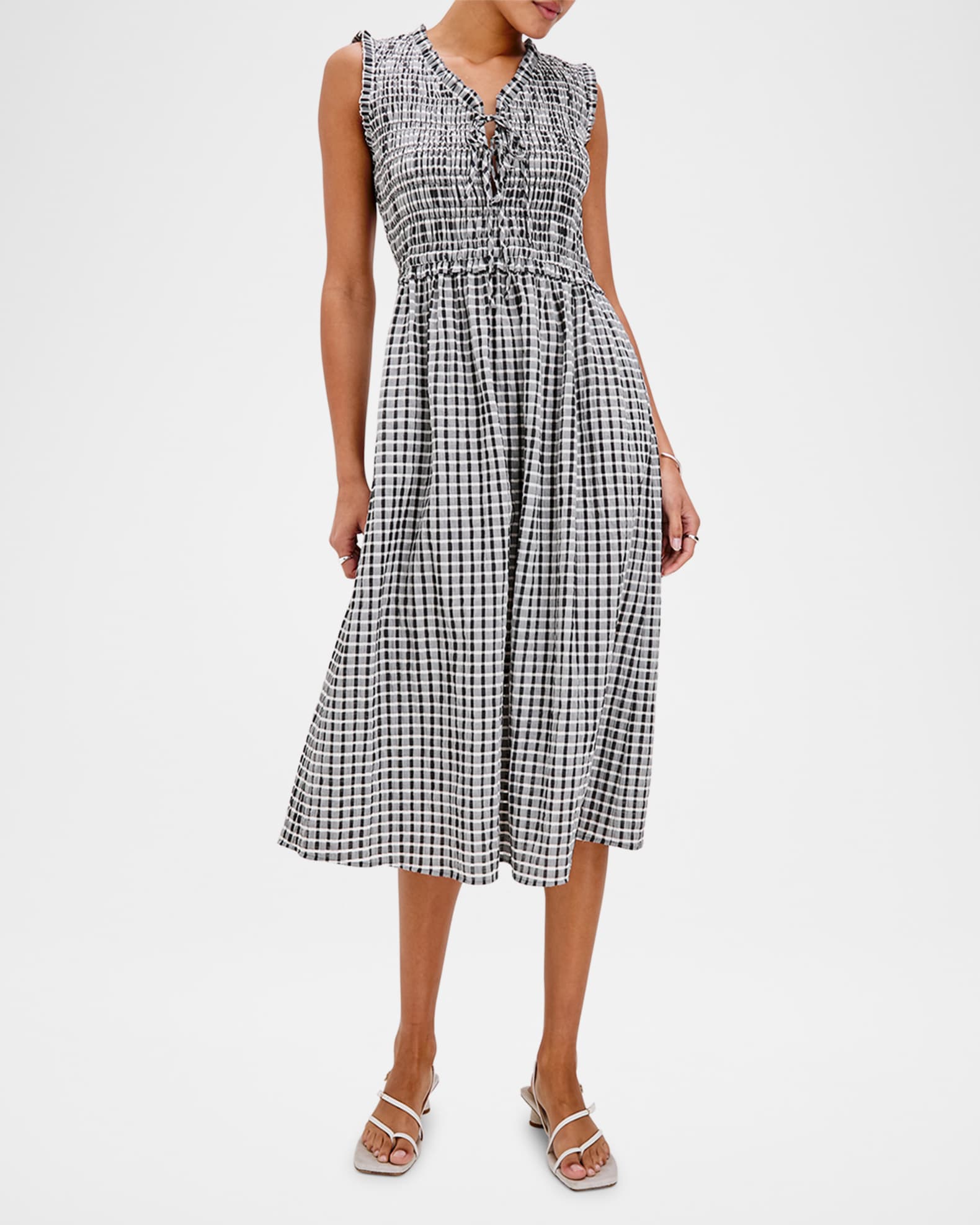 Adine Seersucker Midi Dress 1