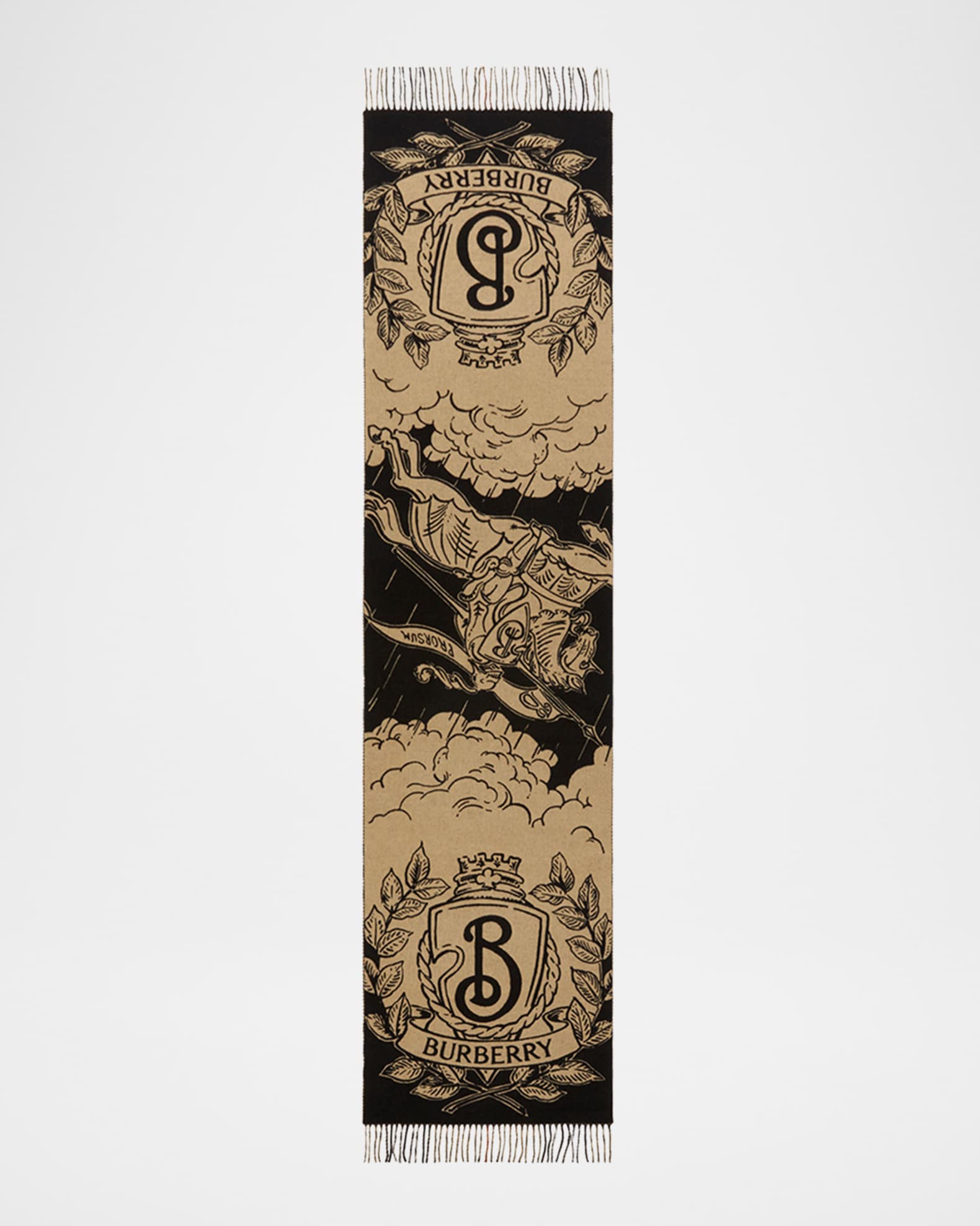 Stormy Knight Reversible Jacquard Check Cashmere Scarf 1