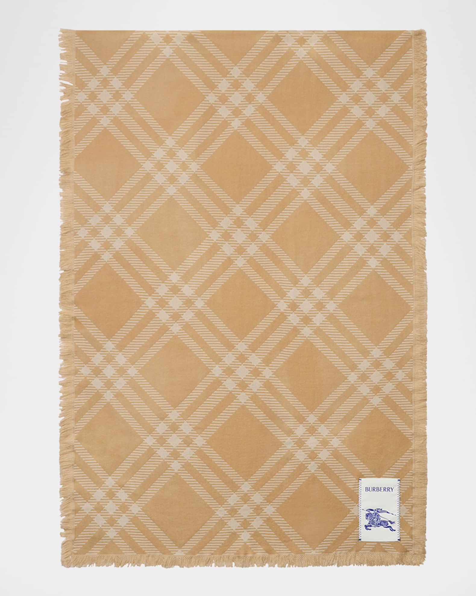 Wool & Silk Check EKD Scarf 1