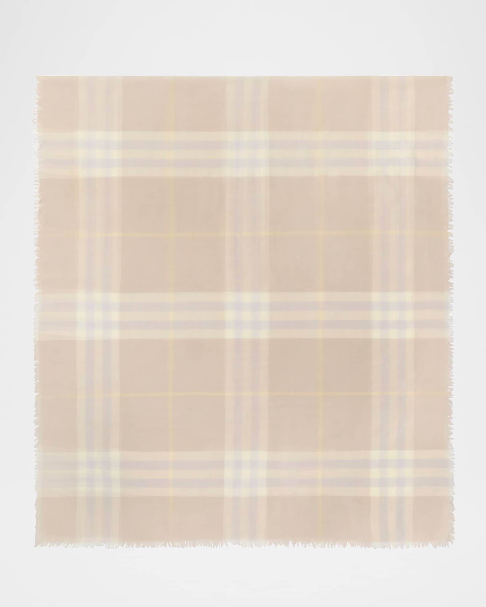 Giant Check Wool Scarf 0