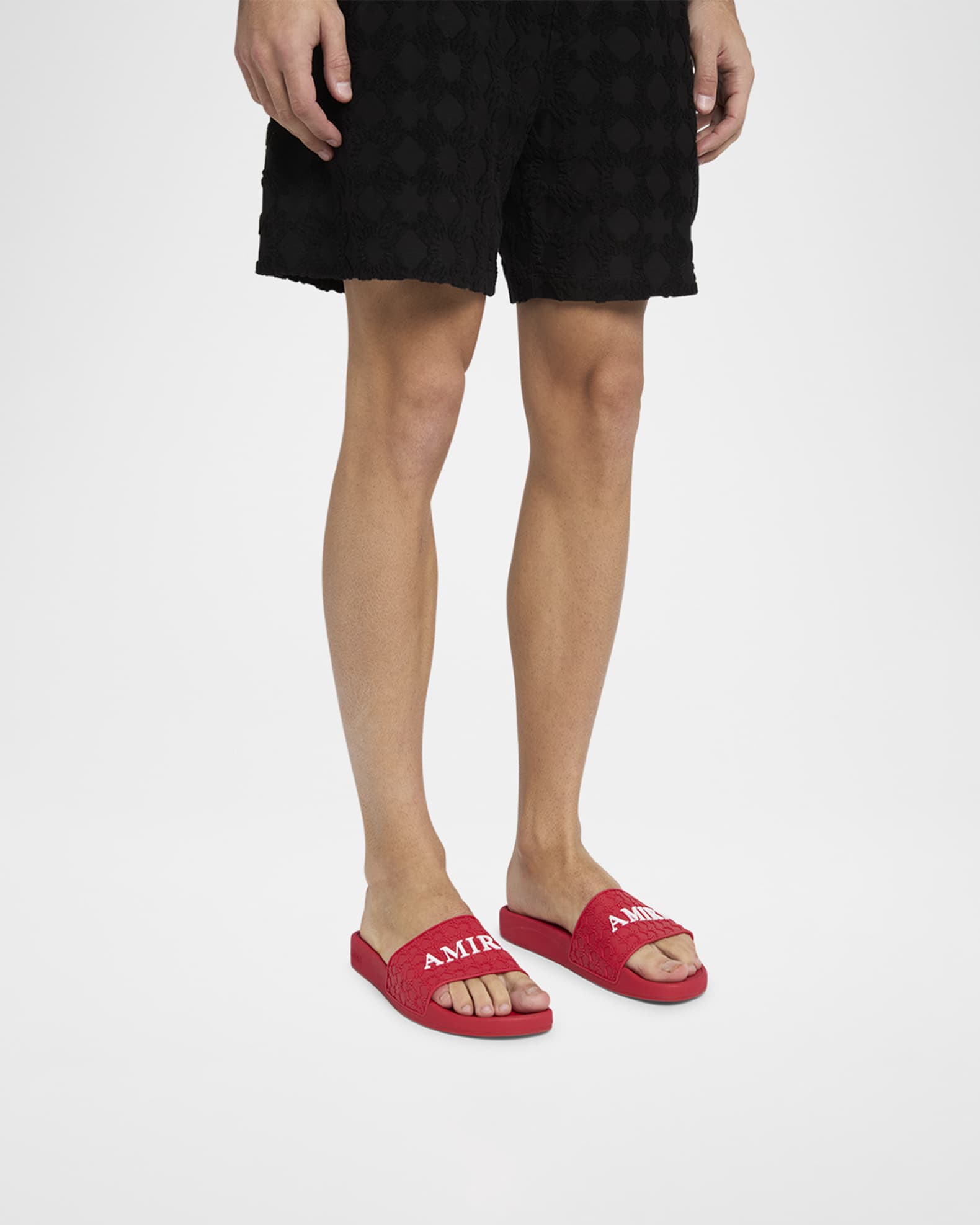 AMIRI アミリ プールスライドサンダル MA QUAD MEN'S Amiri Men's MA Quad Pool Slides | Neiman Marcus