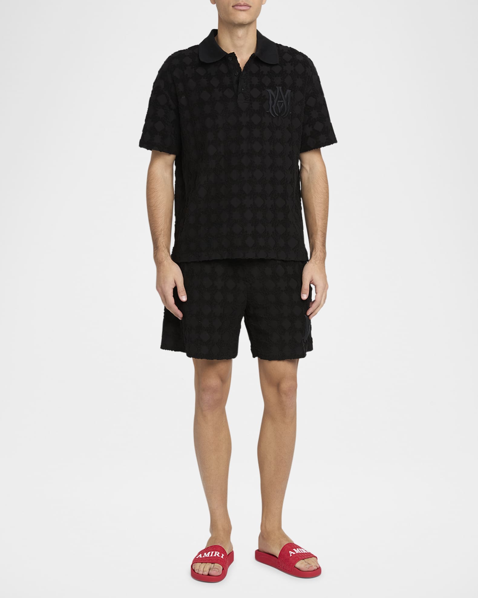 AMIRI アミリ プールスライドサンダル MA QUAD MEN'S Amiri Men's MA Quad Pool Slides | Neiman Marcus